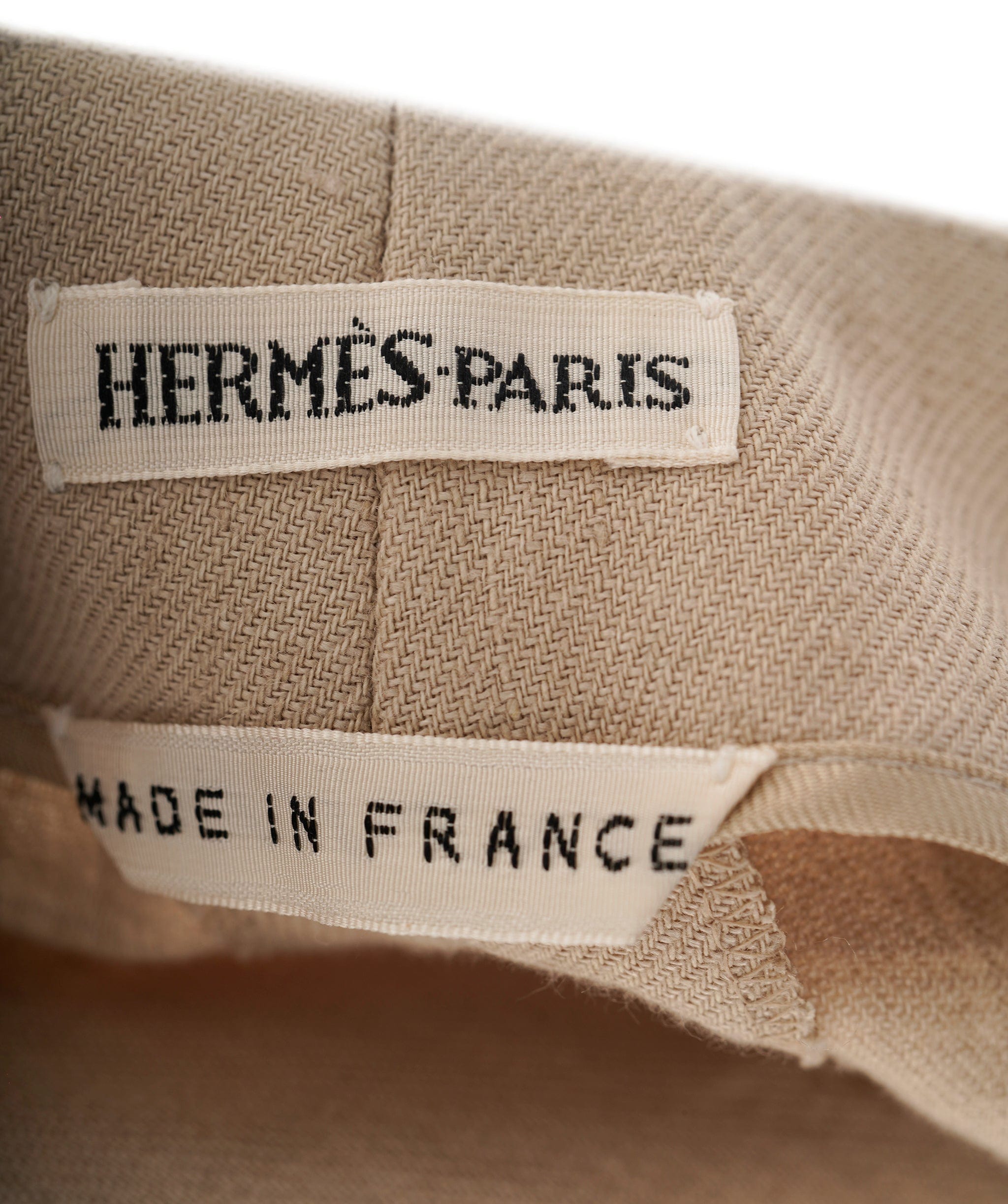 Hermès Hermes beige 100% linen trousers - AJC0900