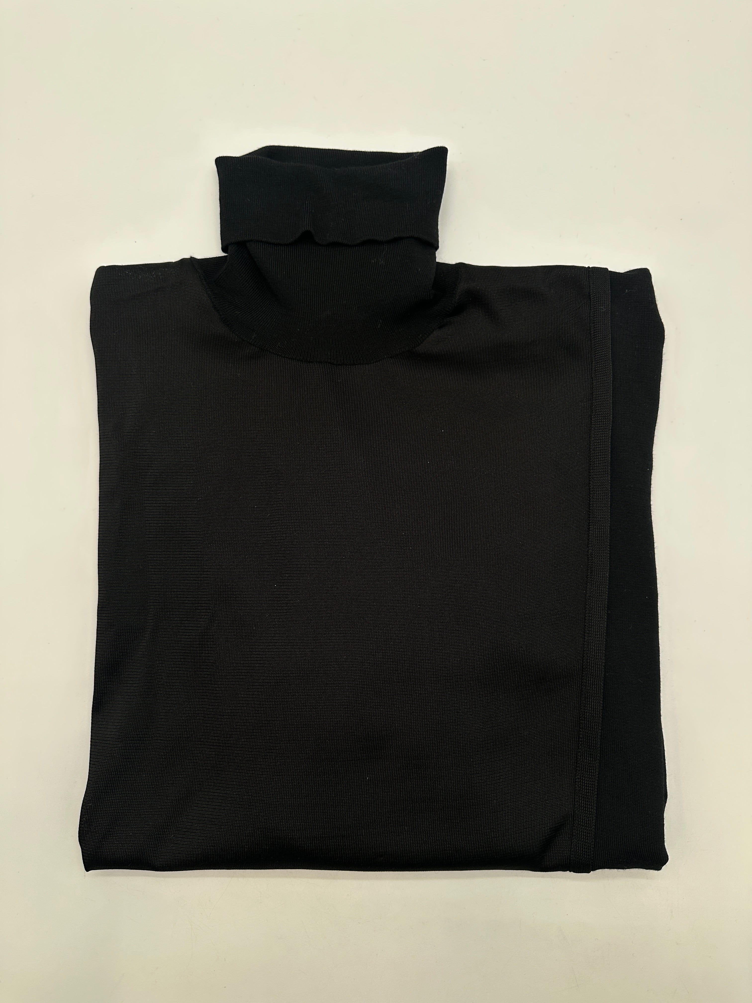 Hermès Hermès "Decadre laine & soie" turtleneck sweater Noir size SM PCA849