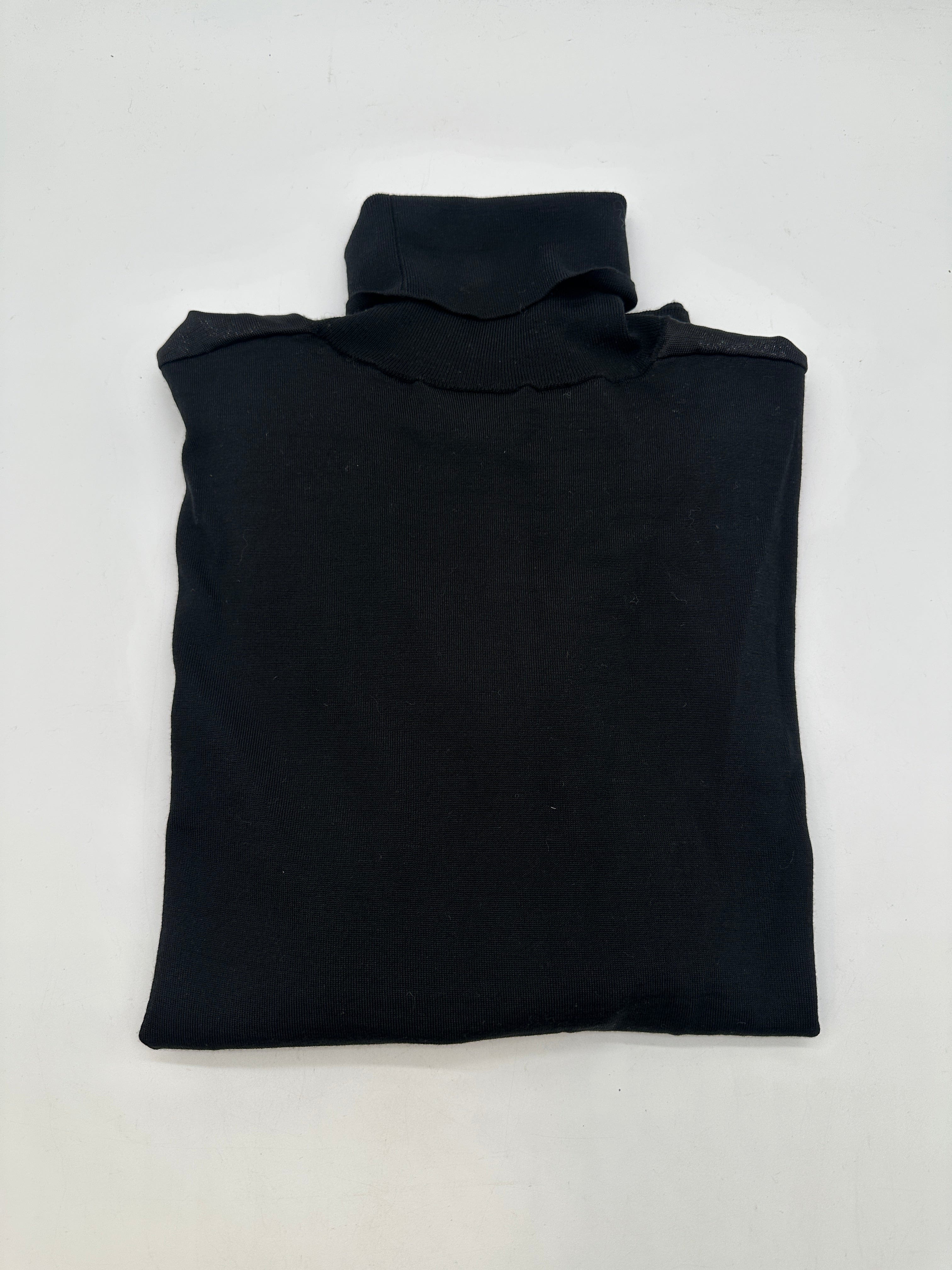 Hermès Hermès "Decadre laine & soie" turtleneck sweater Noir size SM PCA849