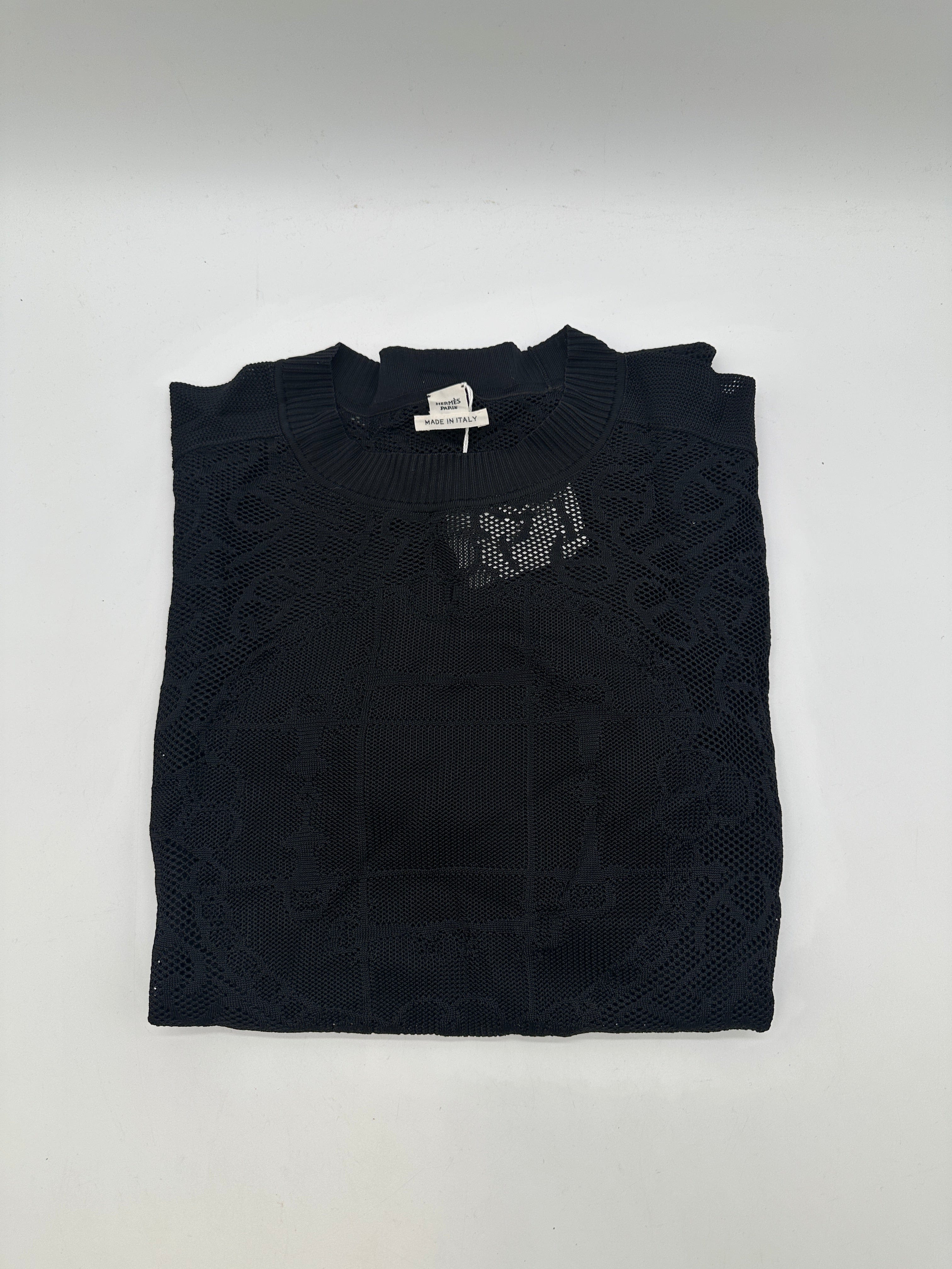 Hermès Hermès "Mors et Gourmettes" long-sleeve sweater, Black, Size 40 PCA537