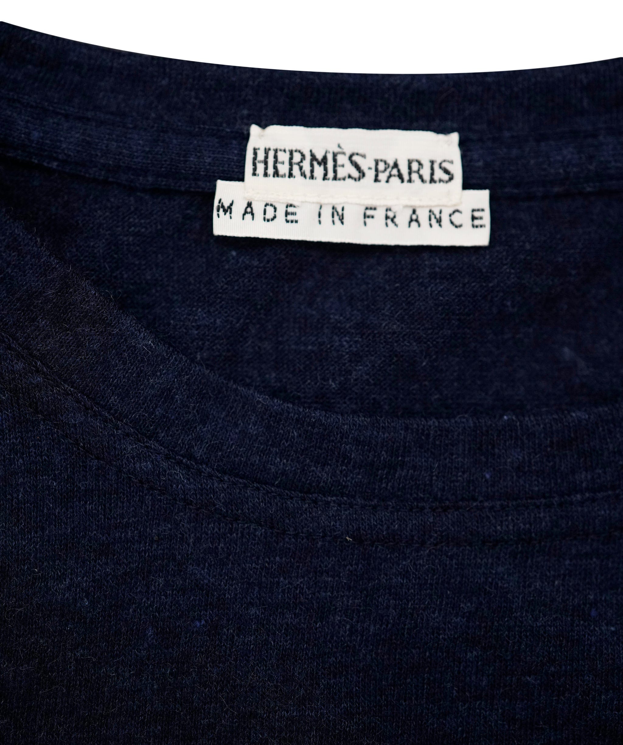 Hermès Hermes navy short sleeve & long sleeve t shirts - AJC0906