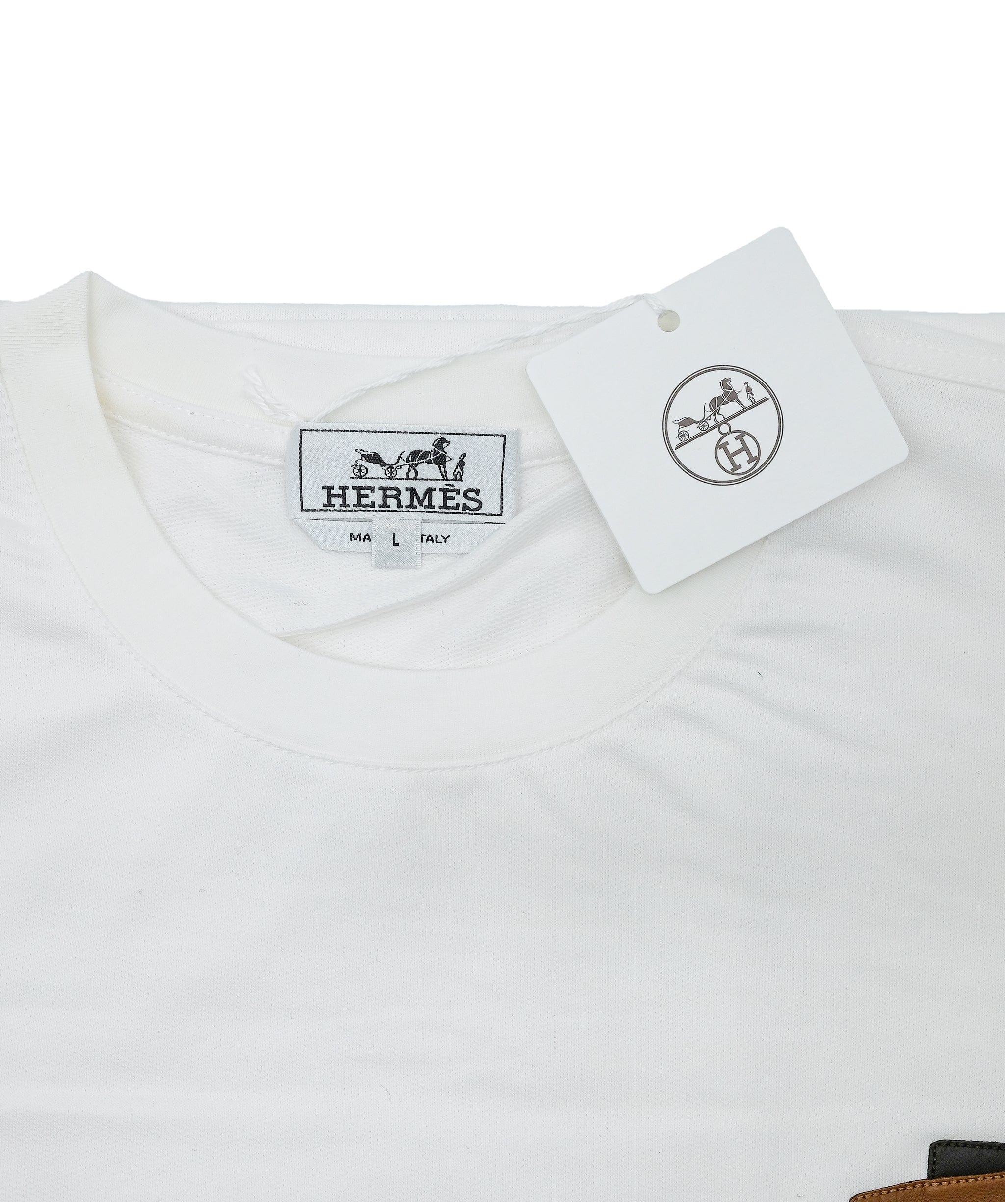 Hermès Hermes T-shirt White Large RJC3151