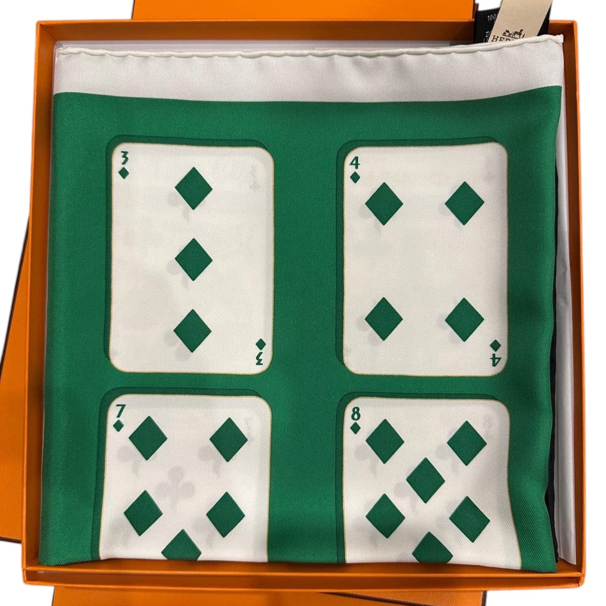 Hermes 31. Hermes Poker Silk Scarf 90 x 90