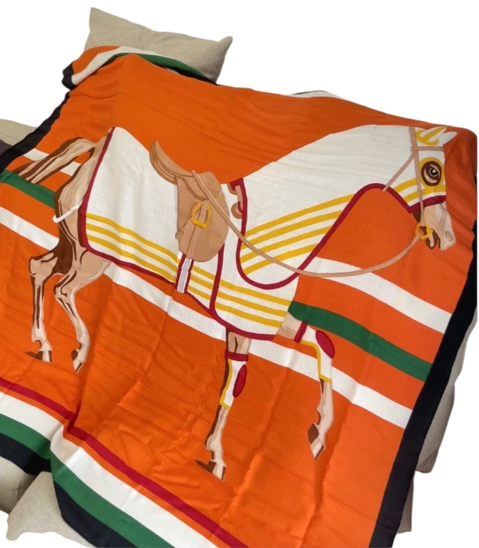 Hermes Hermes 140cm Cashmere/ Silk Large Scarf - in Box