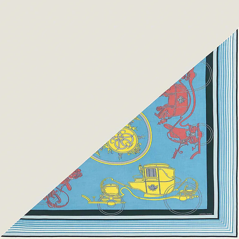 Hermes Hermes 140cm Cashmere/Silk Large Triangle Scarf - Ex Libres  - In Box