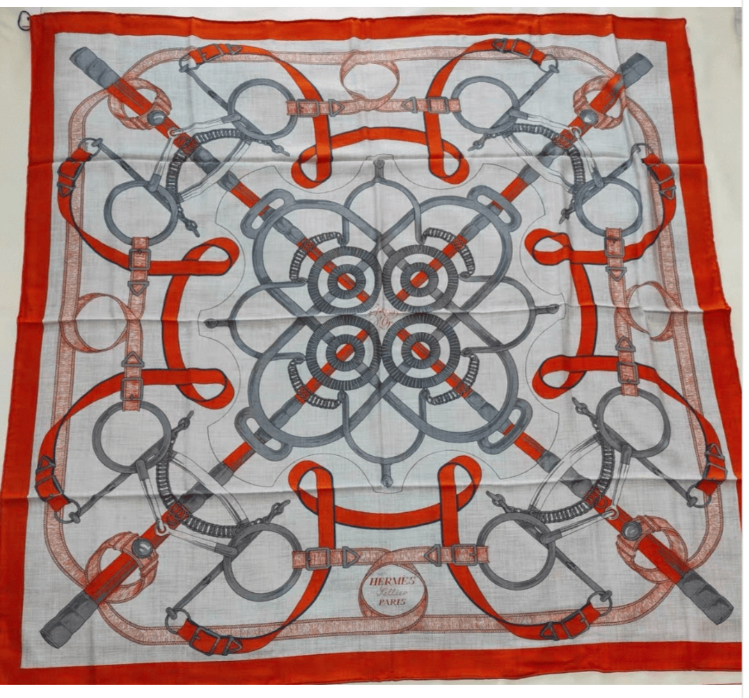 Hermes Hermes 140cm Cashmere/Silk Large Triangle Scarf - in Box
