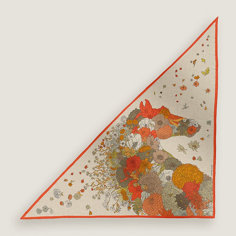 Hermes Hermes 140cm Cashmere/Silk Large Triangle Scarf- in Box