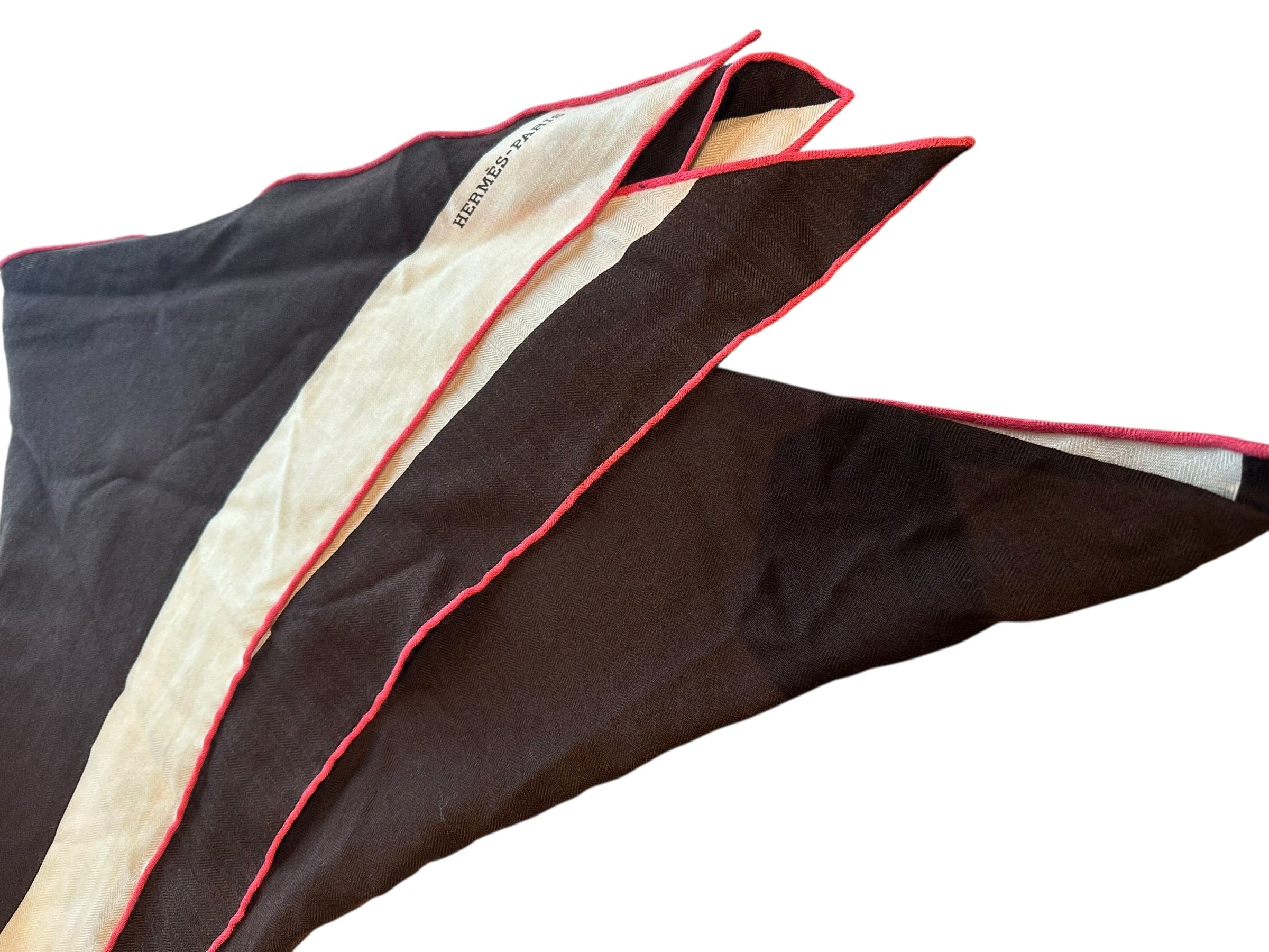 Hermes Hermes 140cm Cashmere/Silk Large Triangle Scarf - in Box