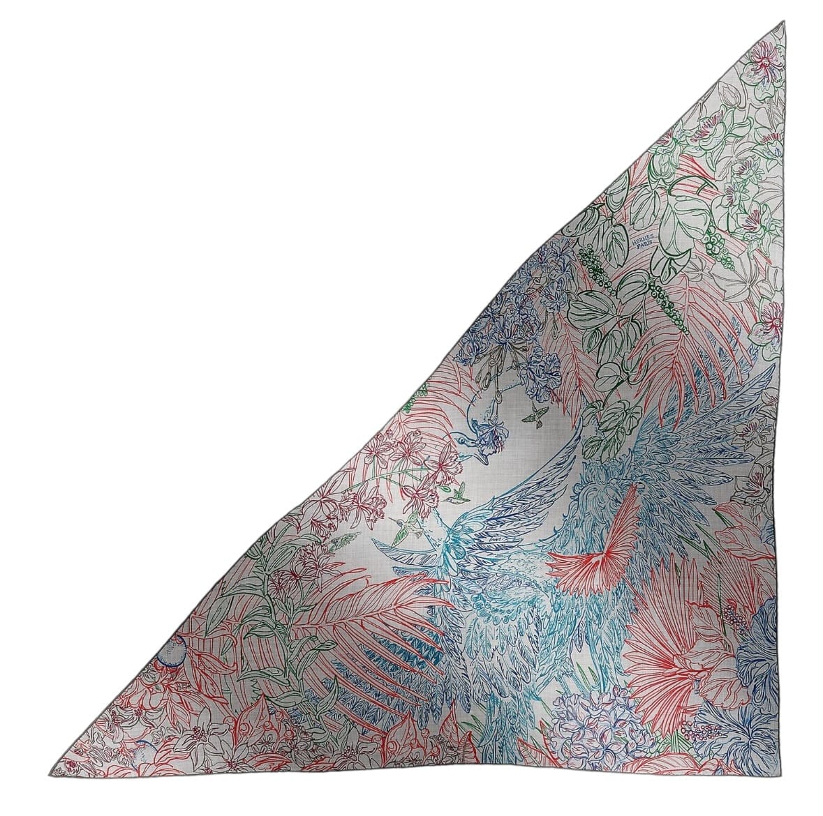Hermes Hermes 140cm Cashmere/ Silk Large Triangle Scarf - in Box