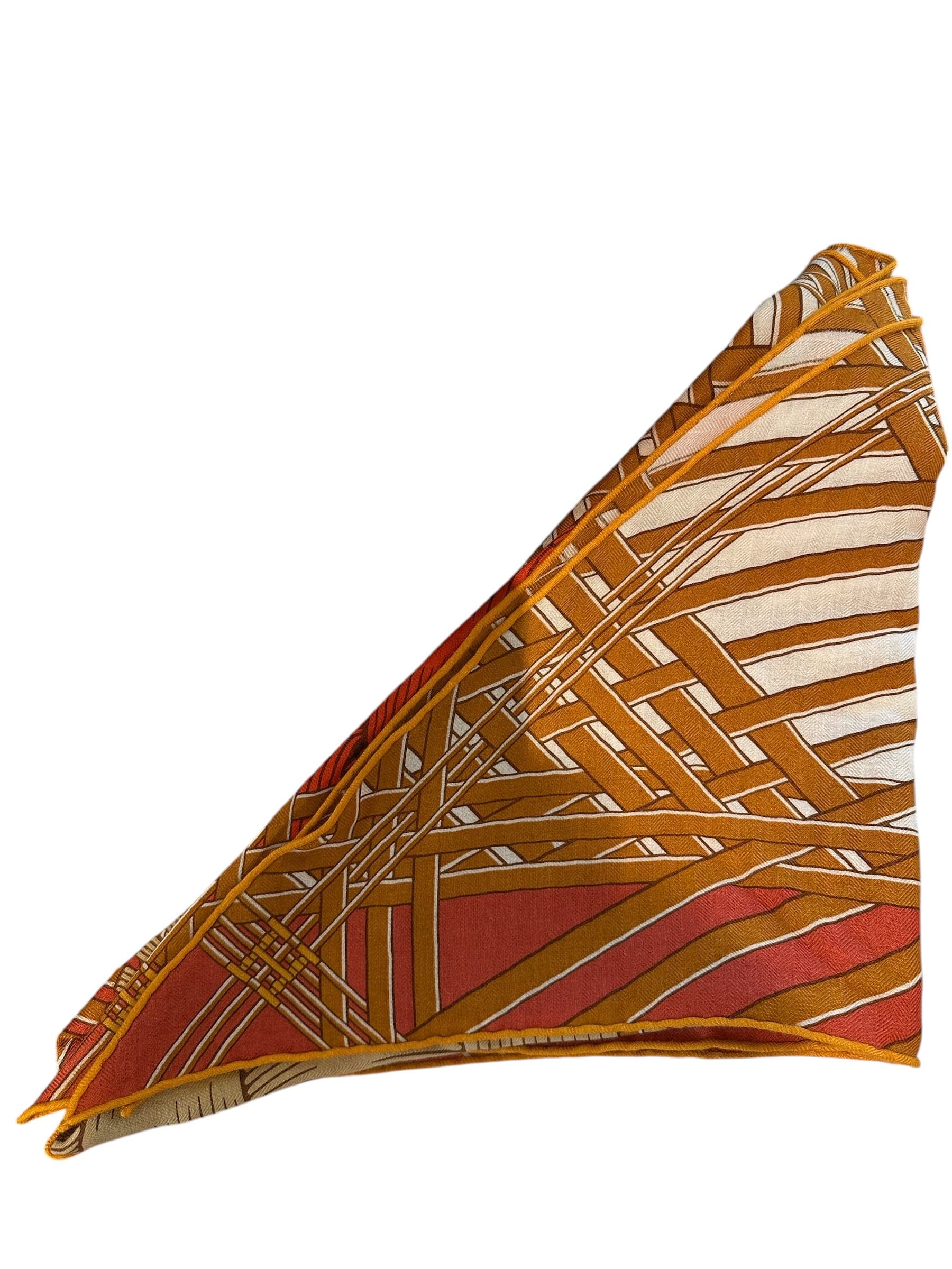 Hermes Hermes 140cm Cashmere/ Silk Large Triangle Scarf - in Box
