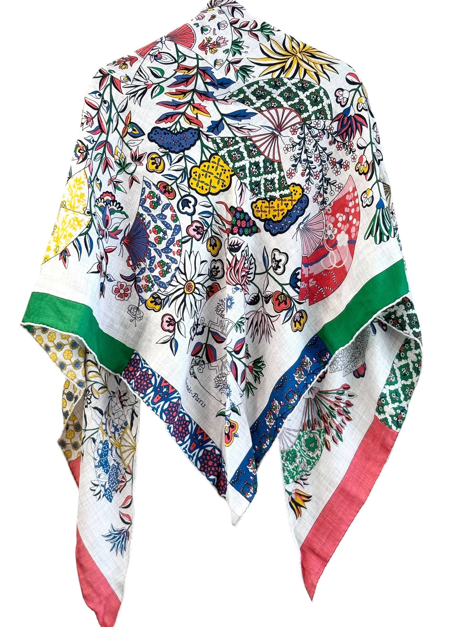 Hermes Hermes 140cm Cashmere/ Silk Large Triangle Scarf - in Box