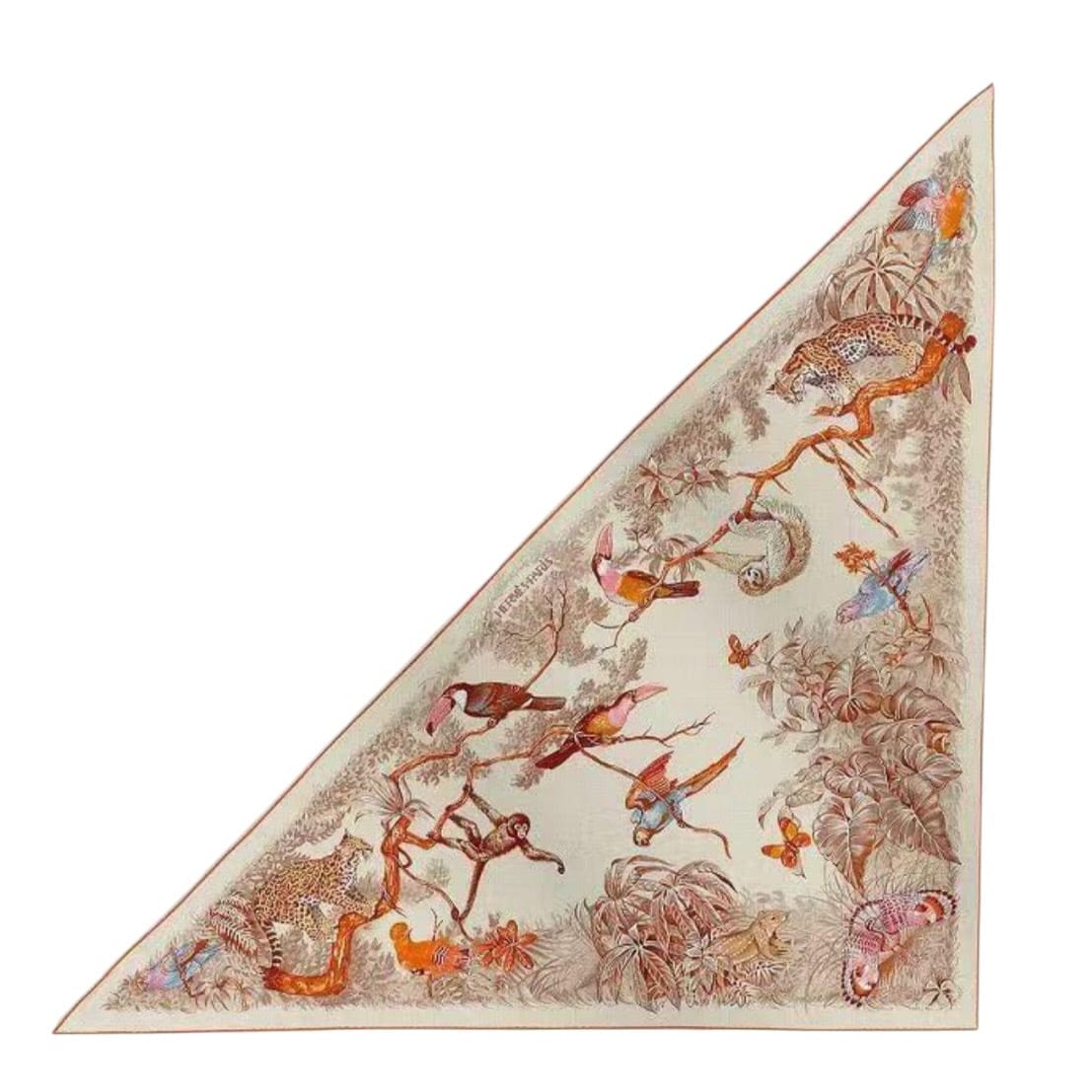 Hermes Hermes 140cm Cashmere/ Silk Large Triangle Scarf - in Box