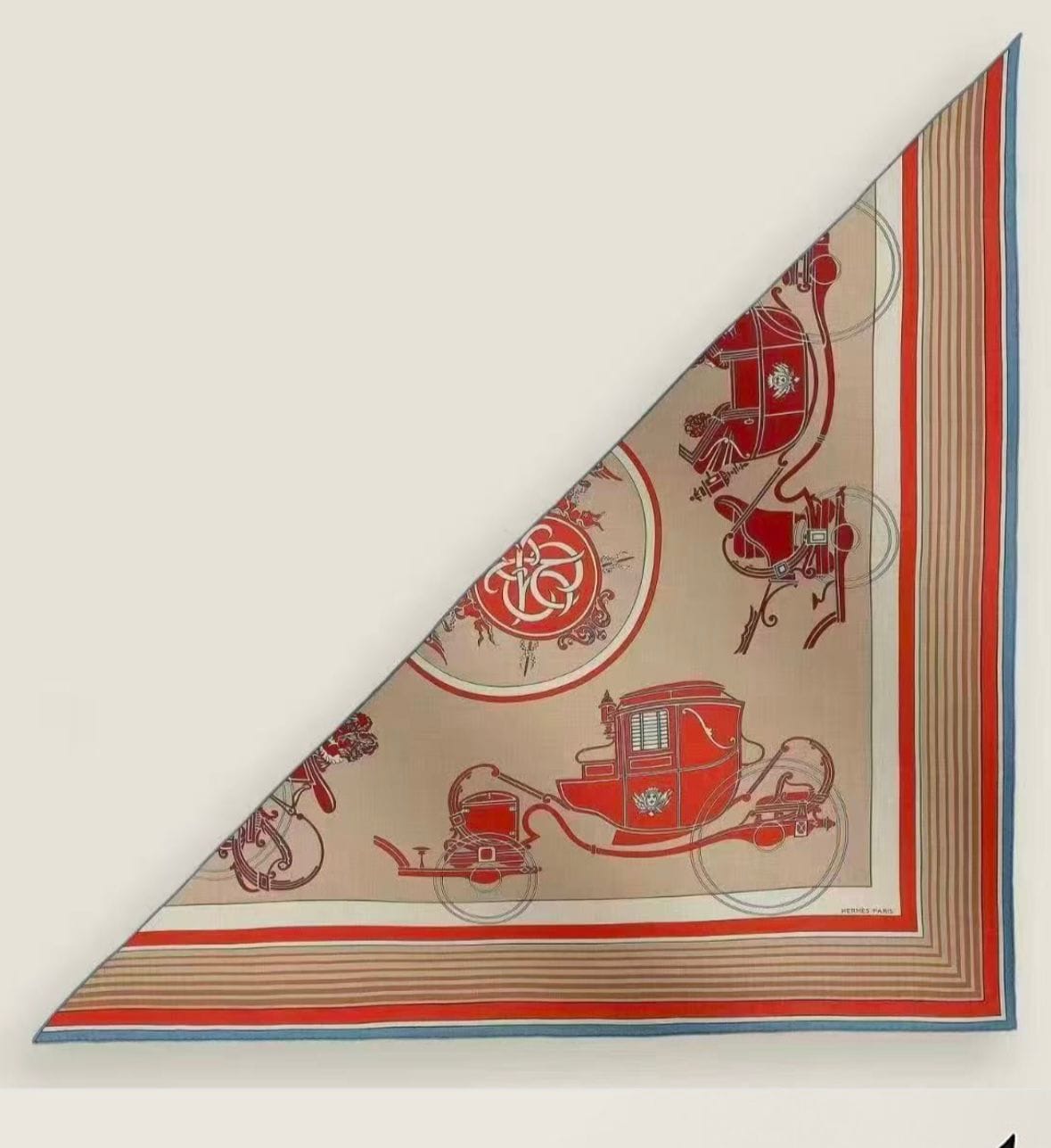 Hermes Hermes 140cm Cashmere/ Silk Large Triangle Scarf - in Box