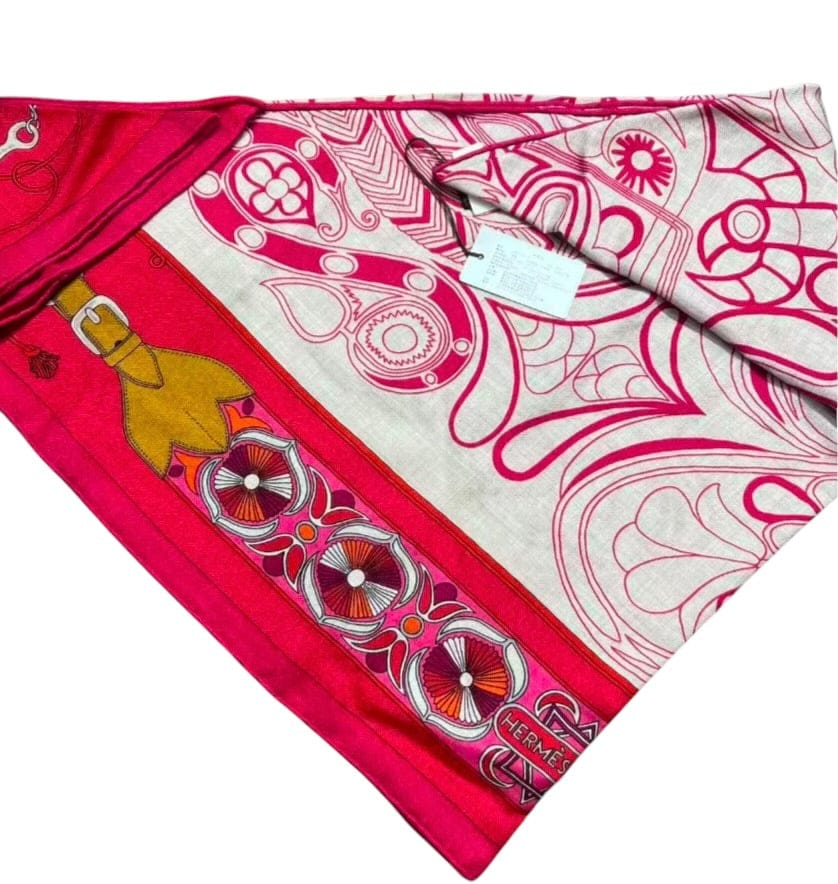 Hermes Hermes 140cm Cashmere/ Silk Large Triangle Scarf - in Box