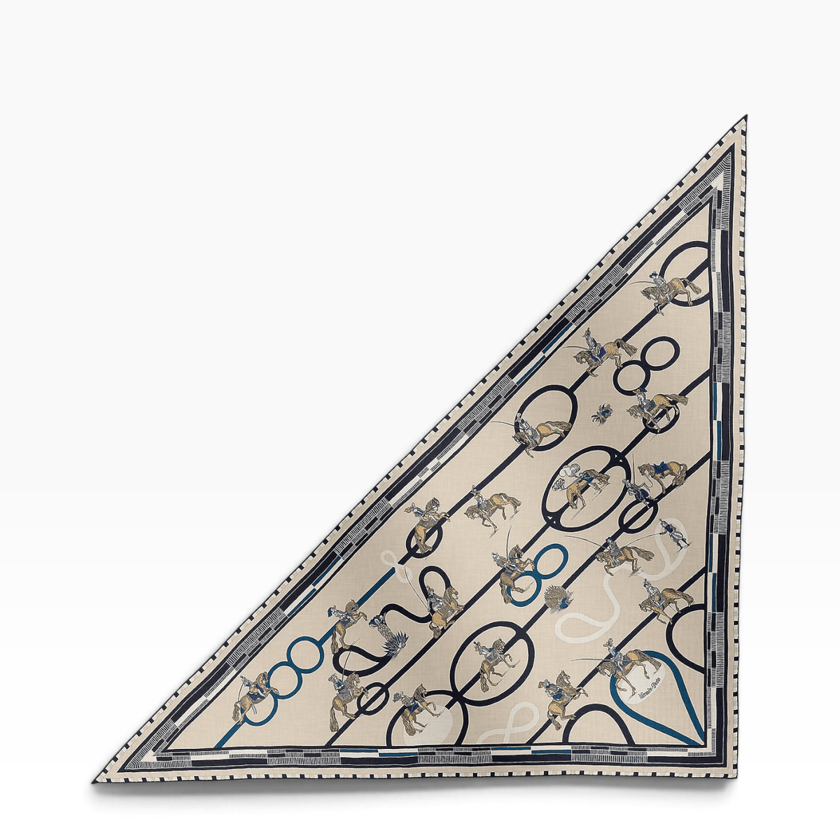 Hermes Hermes 140cm Cashmere/ Silk Large Triangle Scarf - in Box