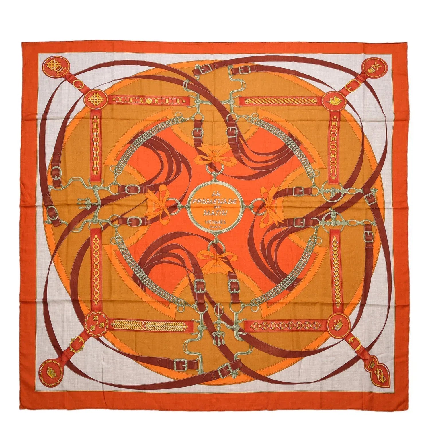 Hermes Hermes 140cm Cashmere/Silk  Scarf - La Promenade du Matin - In Box