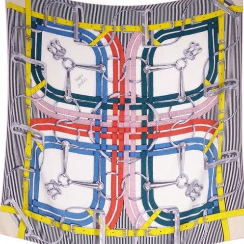 Hermes Hermes 140cm Cashmere/Silk Scarf - Mors A Joulets Chemise - In Box