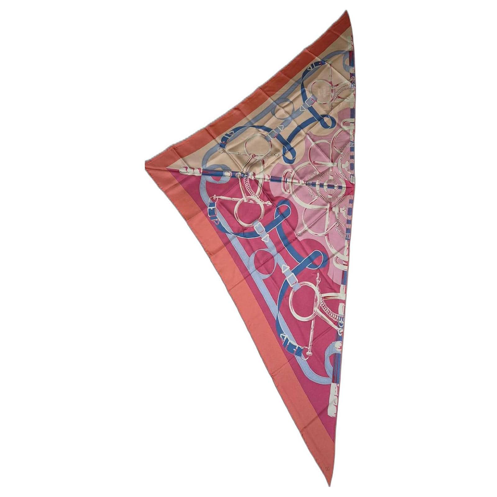 Hermes Hermes 140cm Silk Large Triangle Scarf - Eperon D or  - In Box