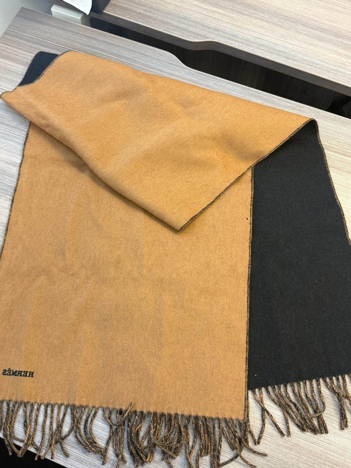 Hermès Hermès Cashmere Scarf - Black & Brown