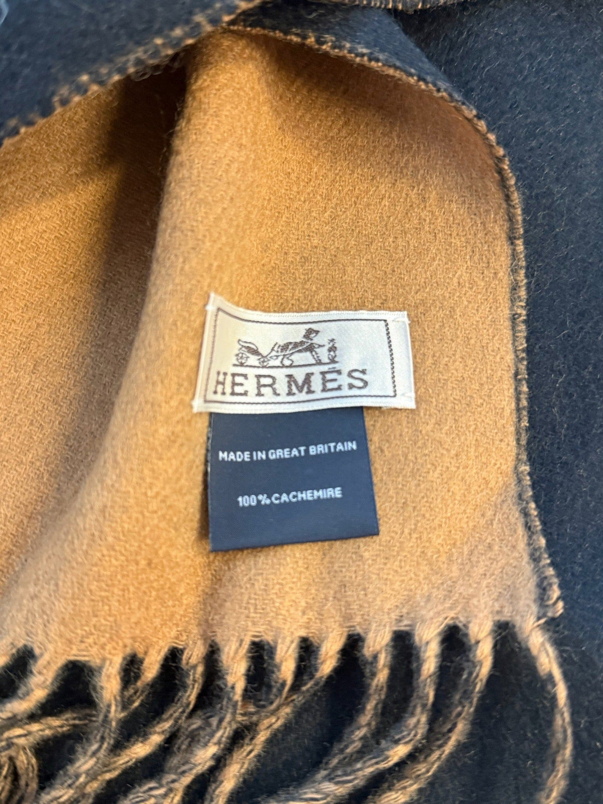 Hermès Hermès Cashmere Scarf - Black & Brown