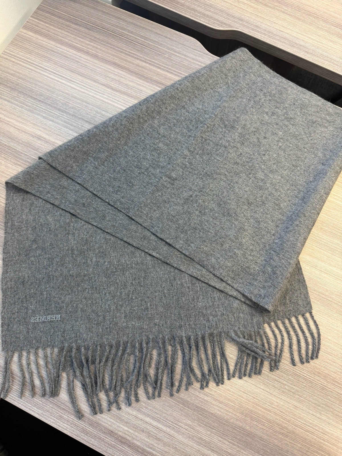 Hermès Hermès Cashmere Scarf - Grey