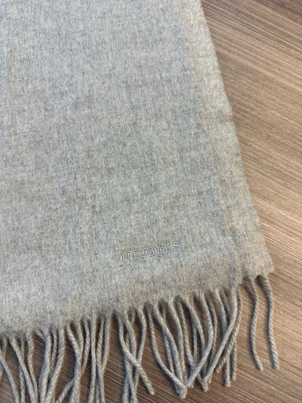 Hermès Hermès Cashmere Scarf - Light Grey