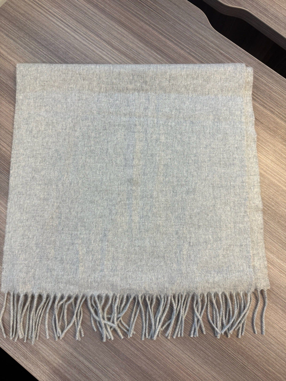 Hermès Hermès Cashmere Scarf - Light Grey