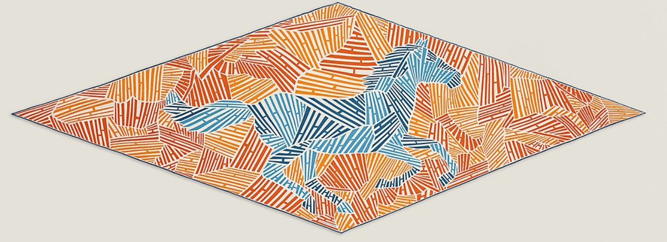 Hermes Hermes Cashmere/Silk 200cm x 75cm Losange