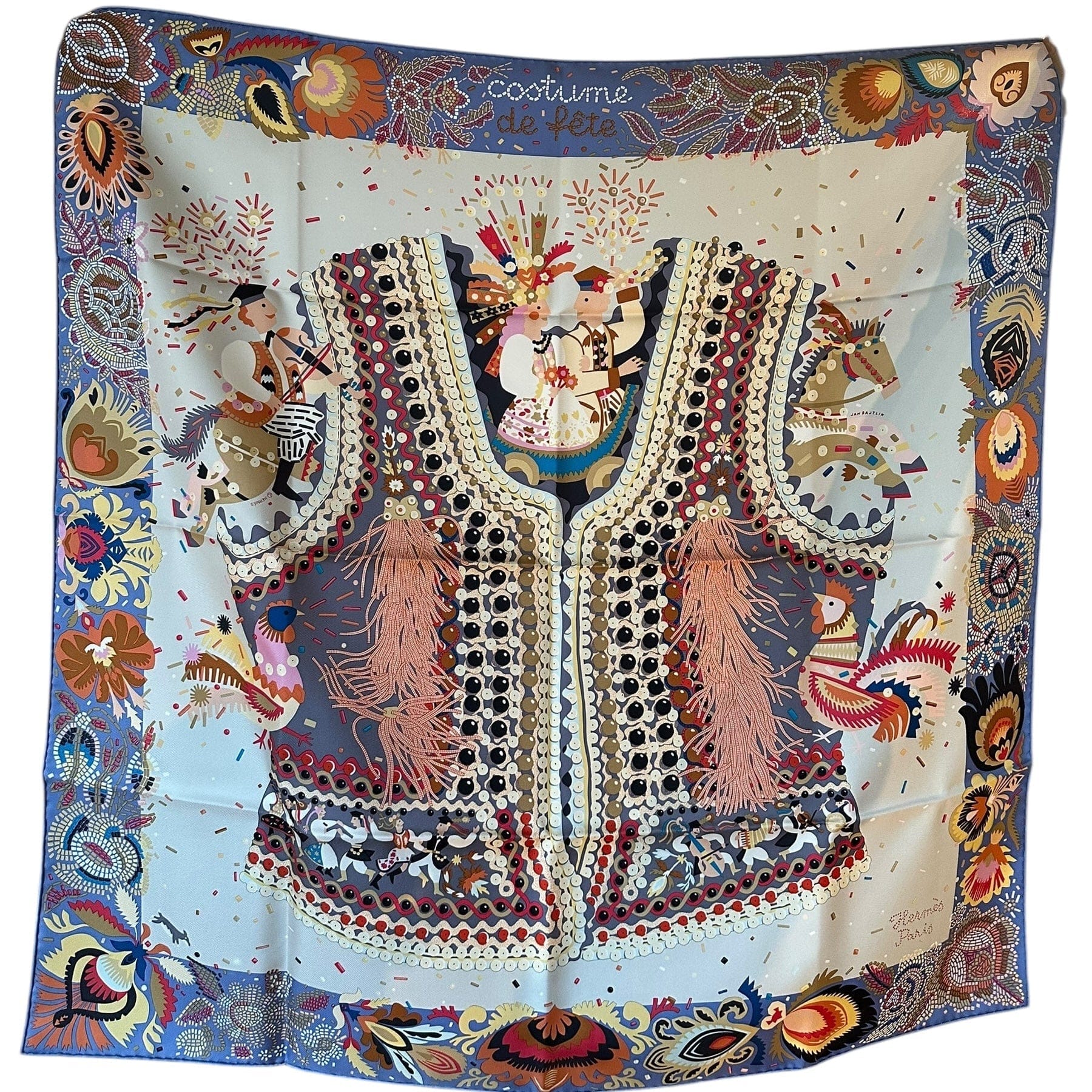 Hermes Hermes Costume de Fete Silk 90cm Scarf - New in Box