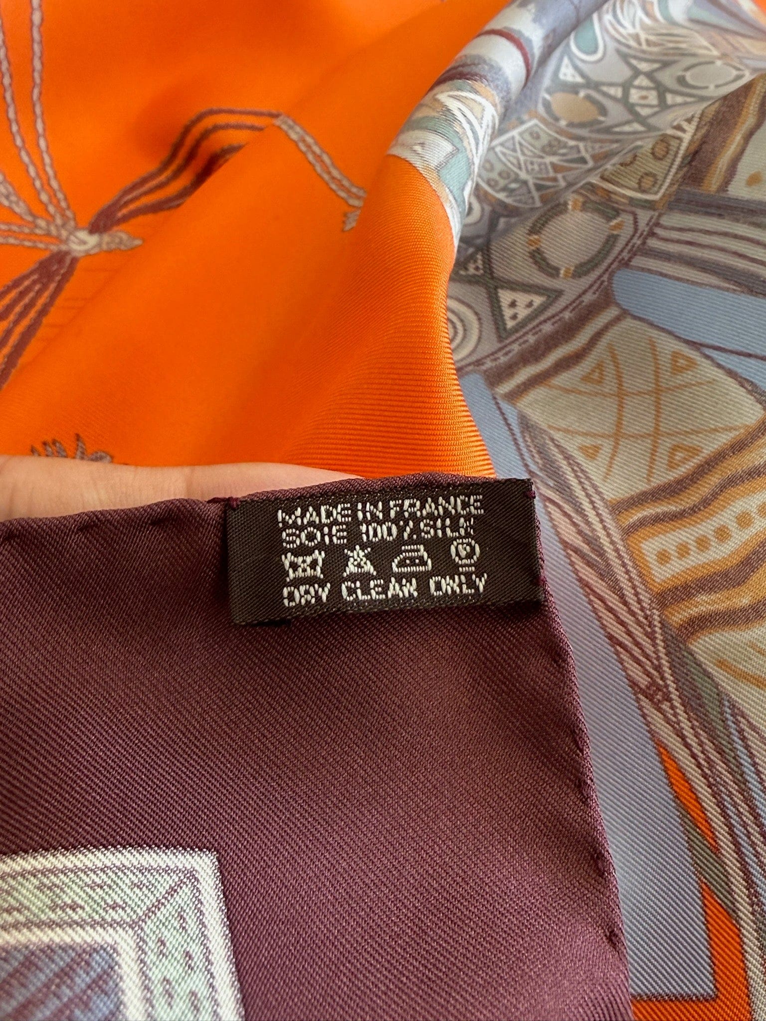 Hermes Hermes Cuirs du Desert Silk Scarf 90