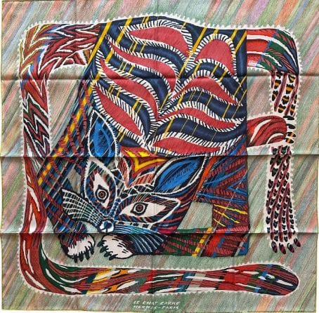 Hermes Hermes Le Chat Carre  Silk 90cm Scarf - New in Box