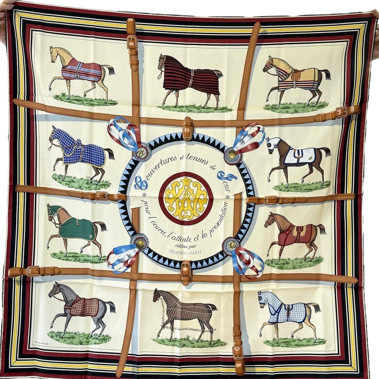 Hermes Hermes Silk Horses Scarf - 90cm