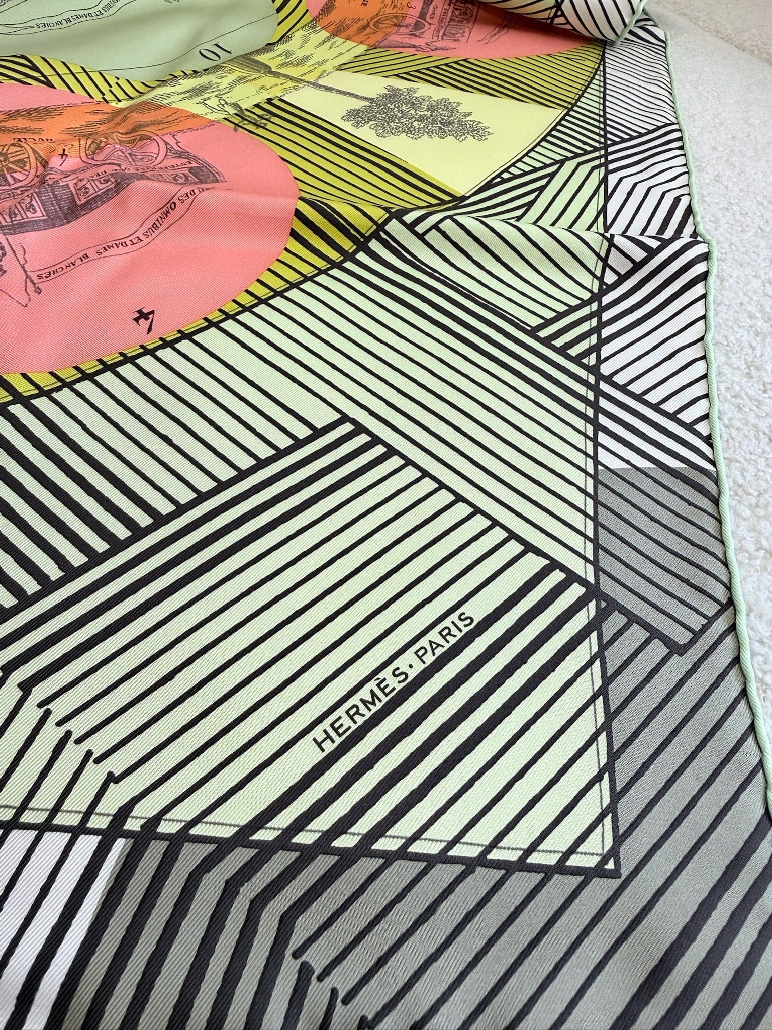 Hermes Hermes Silk Jeu des Omnibus Remix Scarf 90