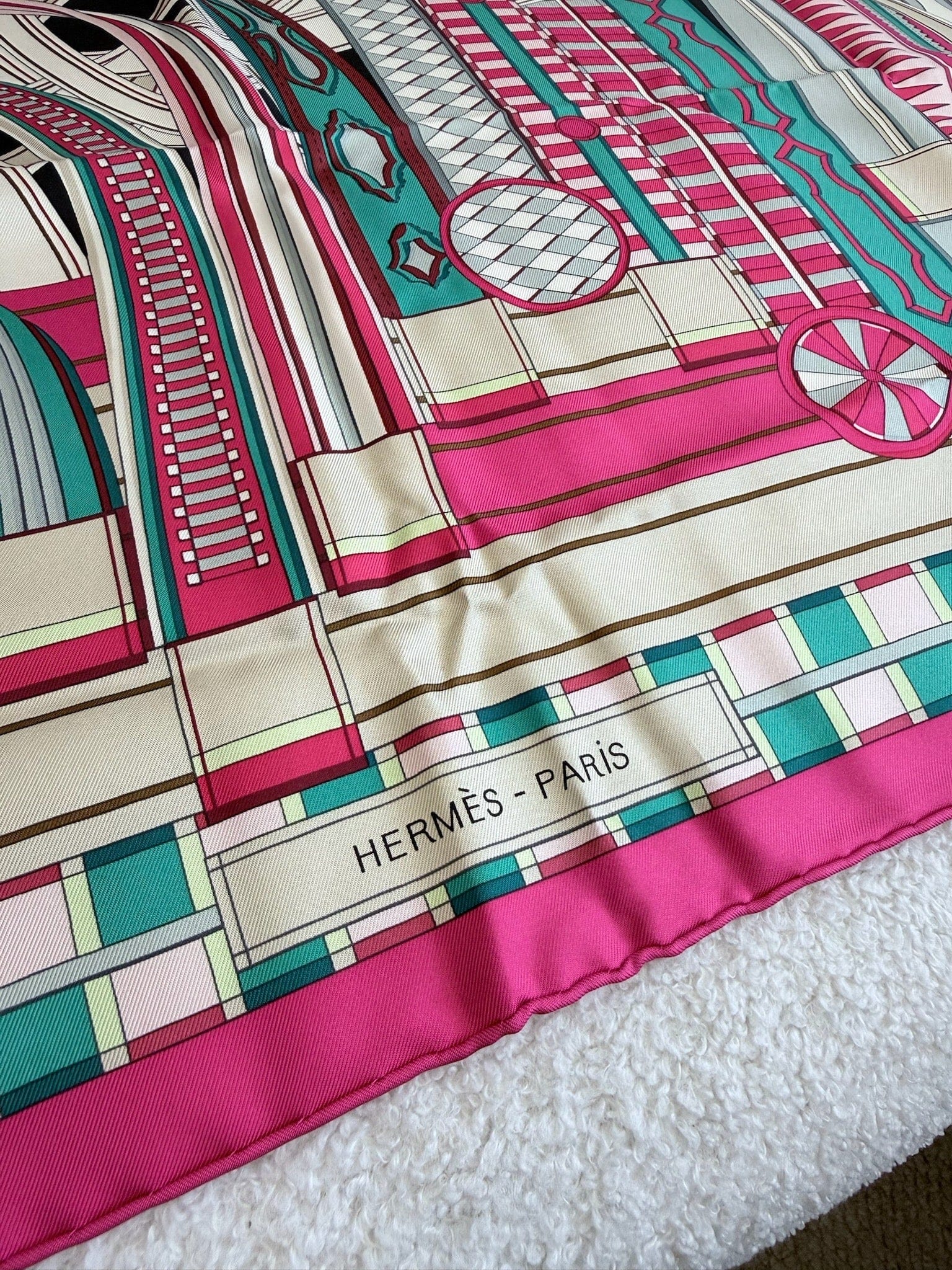Hermes Silk Voltes Et Pirouettes Scarf 90 image 4
