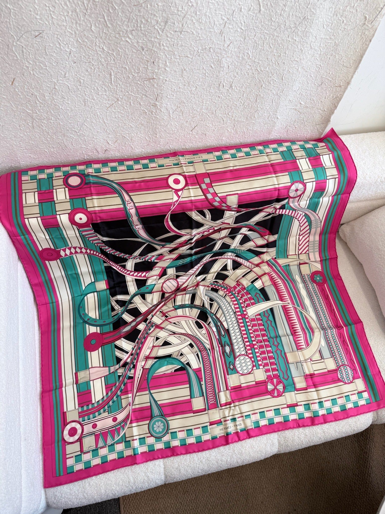 Hermes Silk Voltes Et Pirouettes Scarf 90 image 2