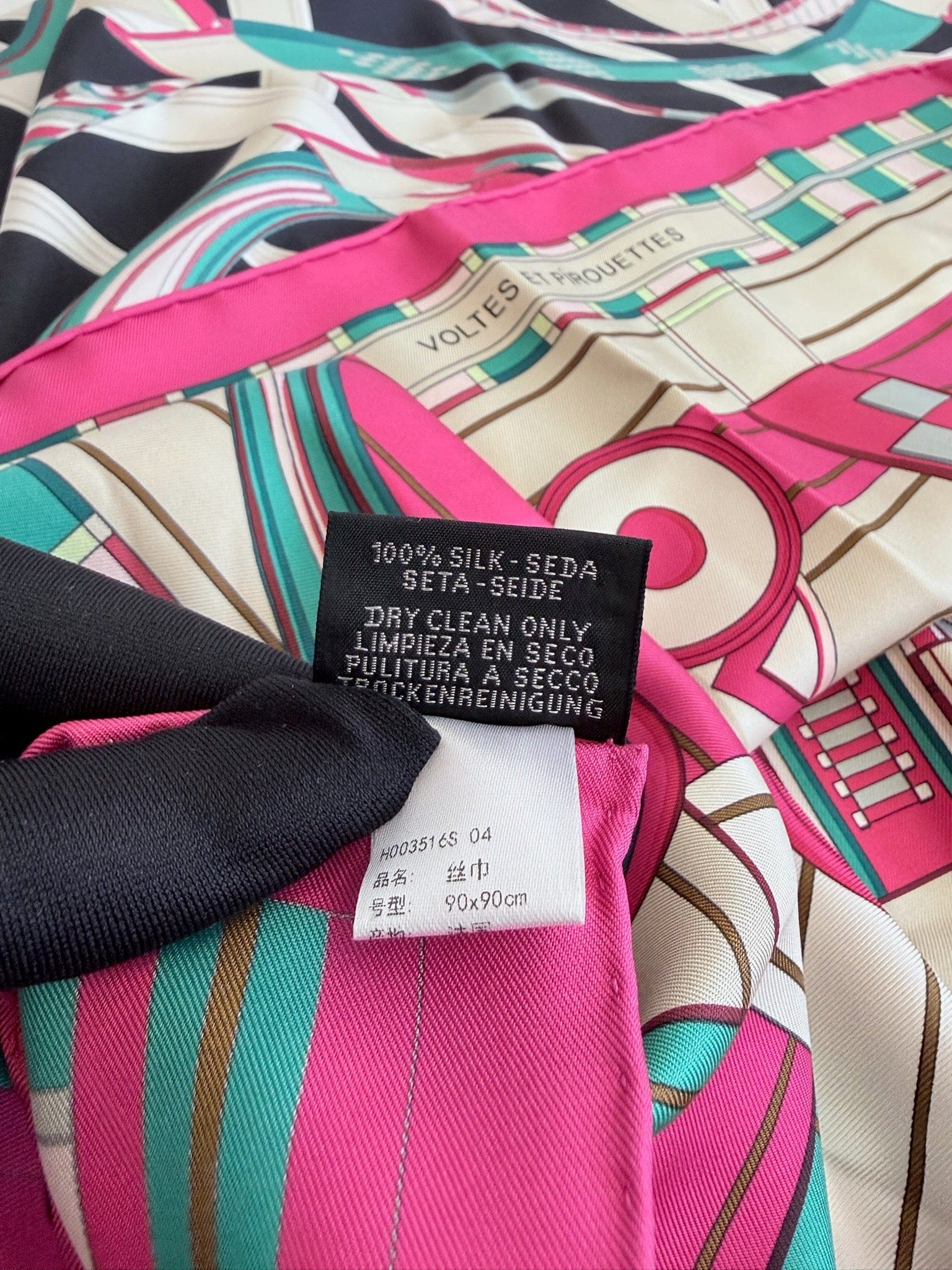 Hermes Silk Voltes Et Pirouettes Scarf 90 image 6