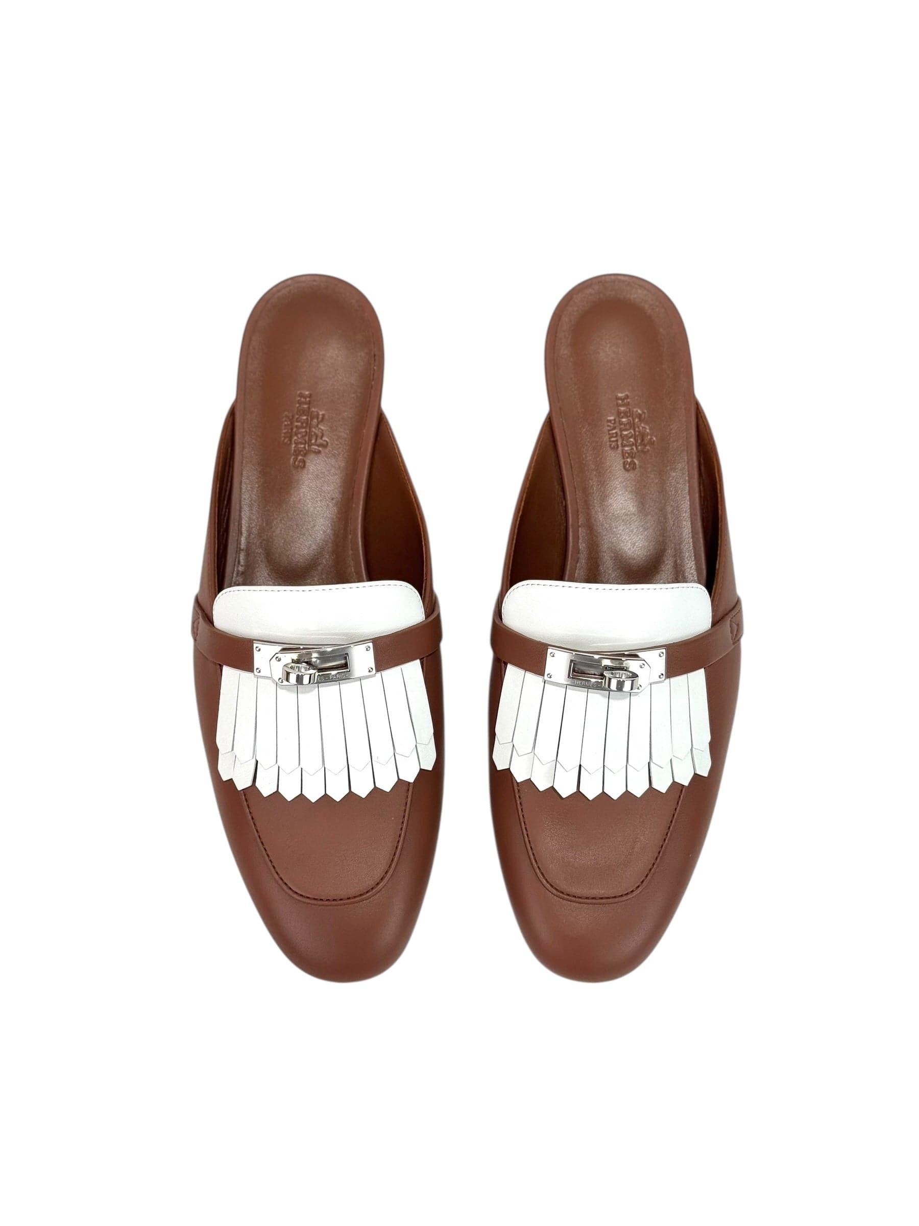 Hermes Hermes Brown Mule Slides #39.5
