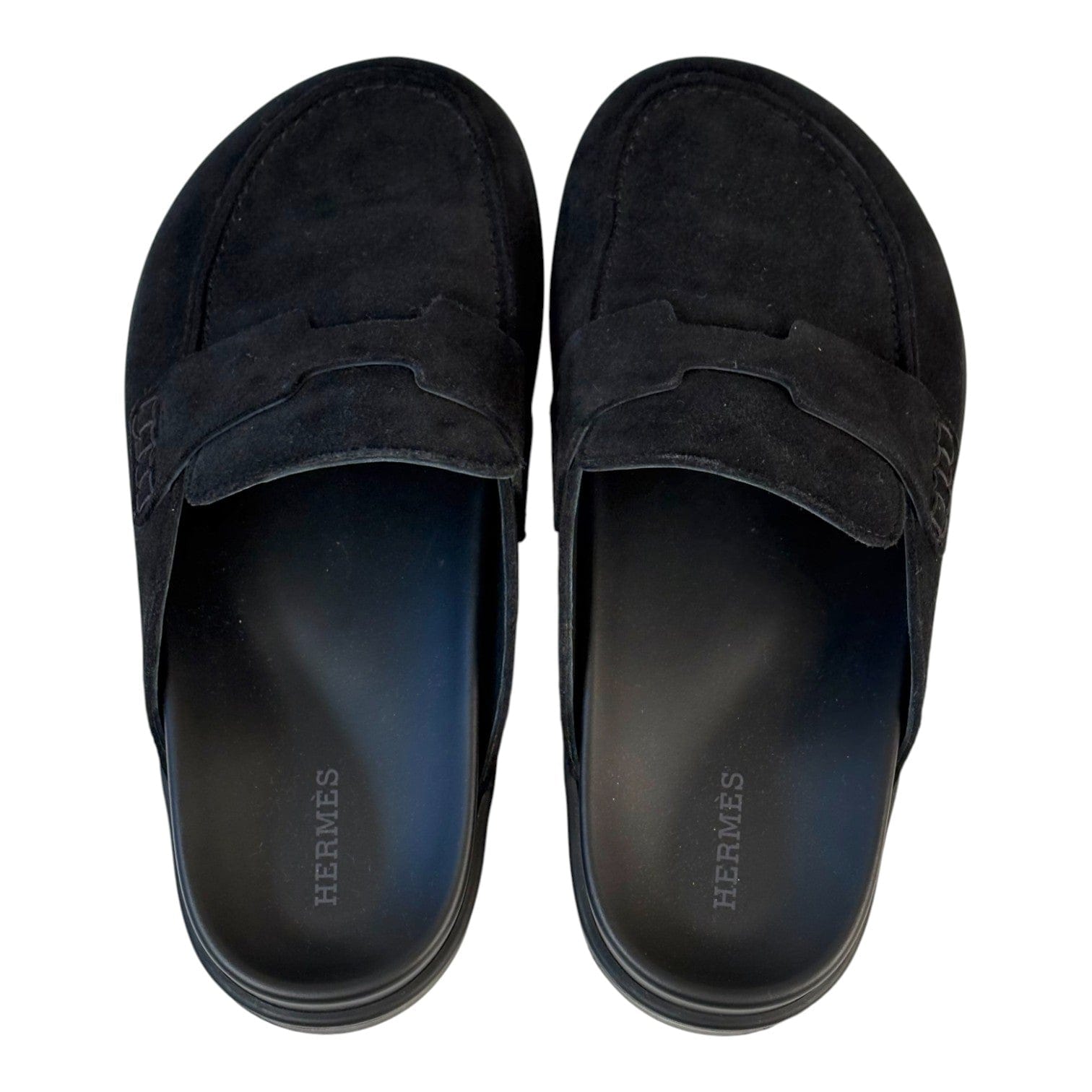 Hermes Hermes Go Mules Black Shoes #38