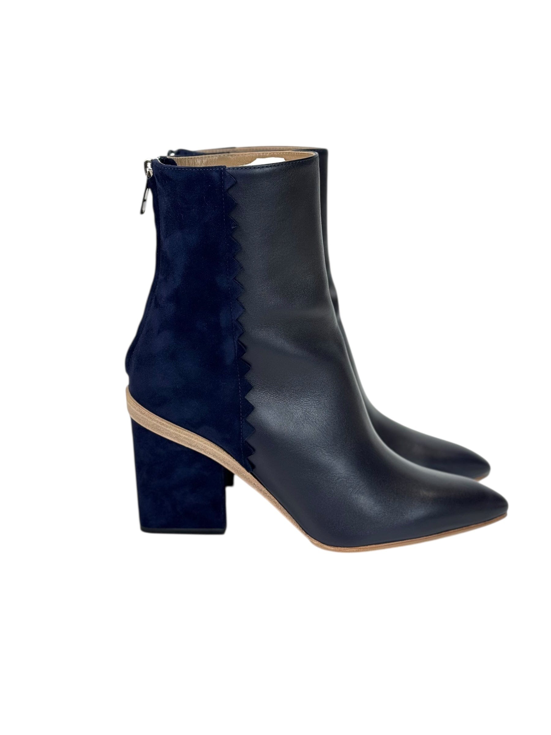Hermes Hermes Navy Bottines Femme Volver 60 Boots - #37.5