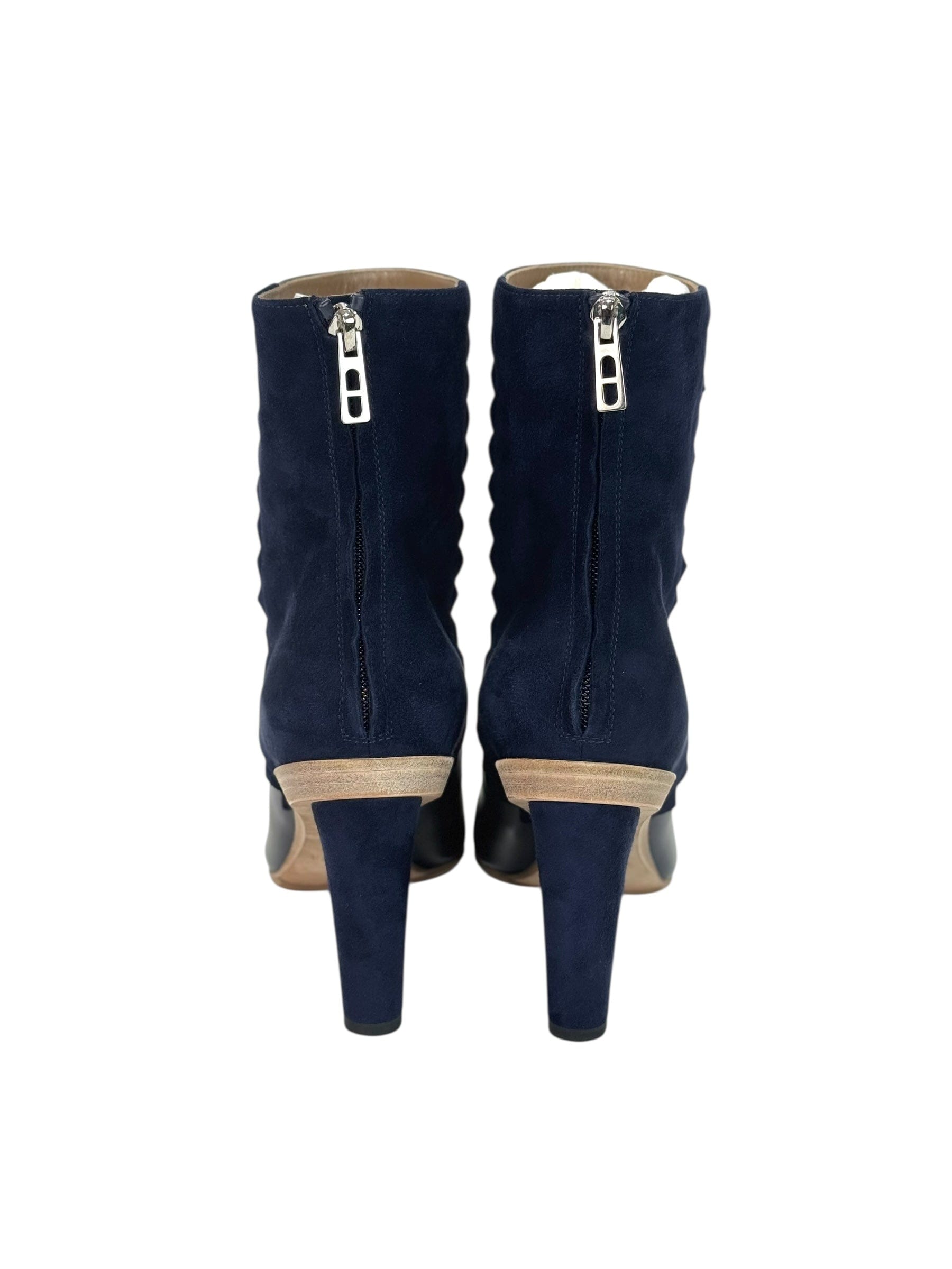 Hermes Hermes Navy Bottines Femme Volver 60 Boots - #37.5