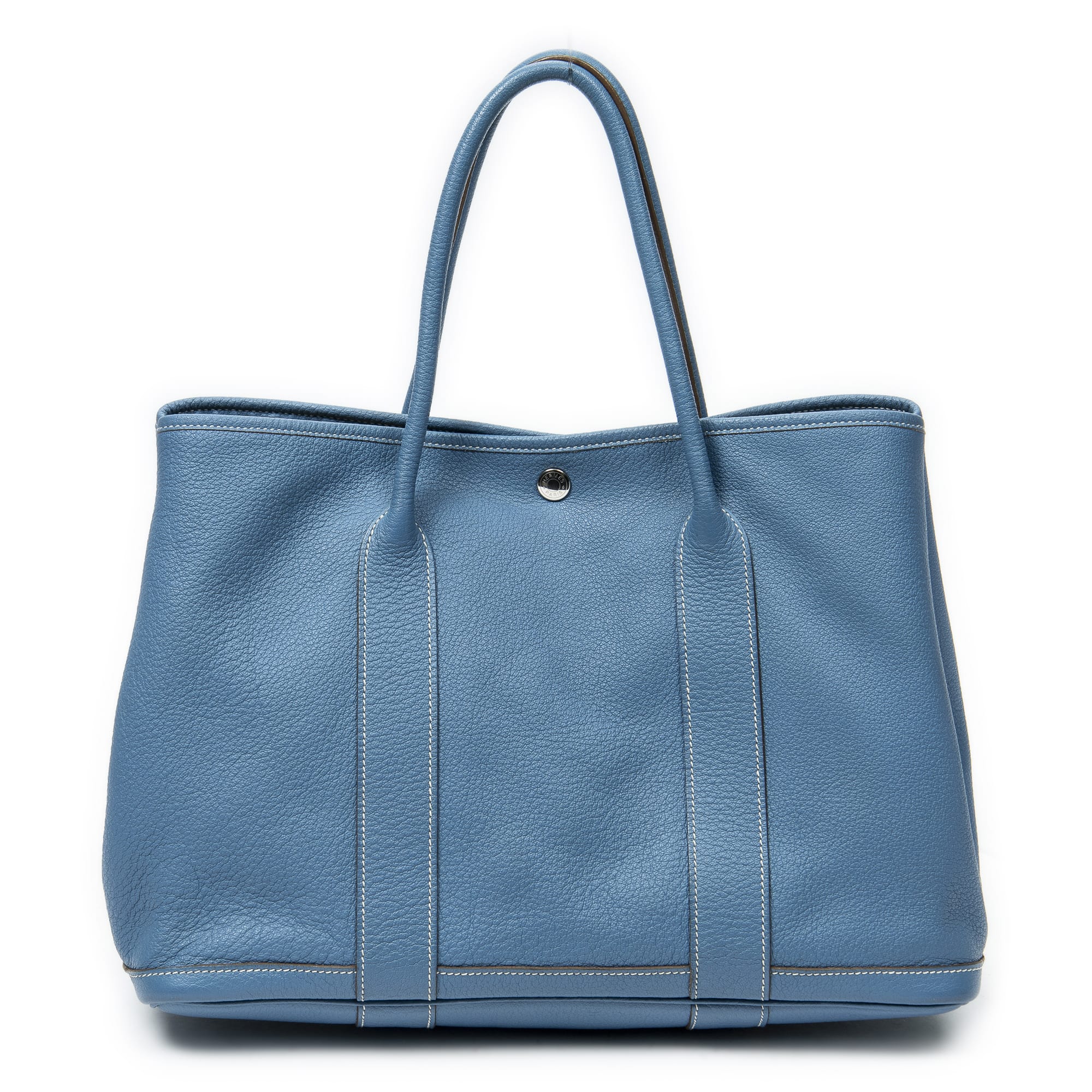 Hermès Hermès Blue Jean Calf Leather Garden Party ABC3735