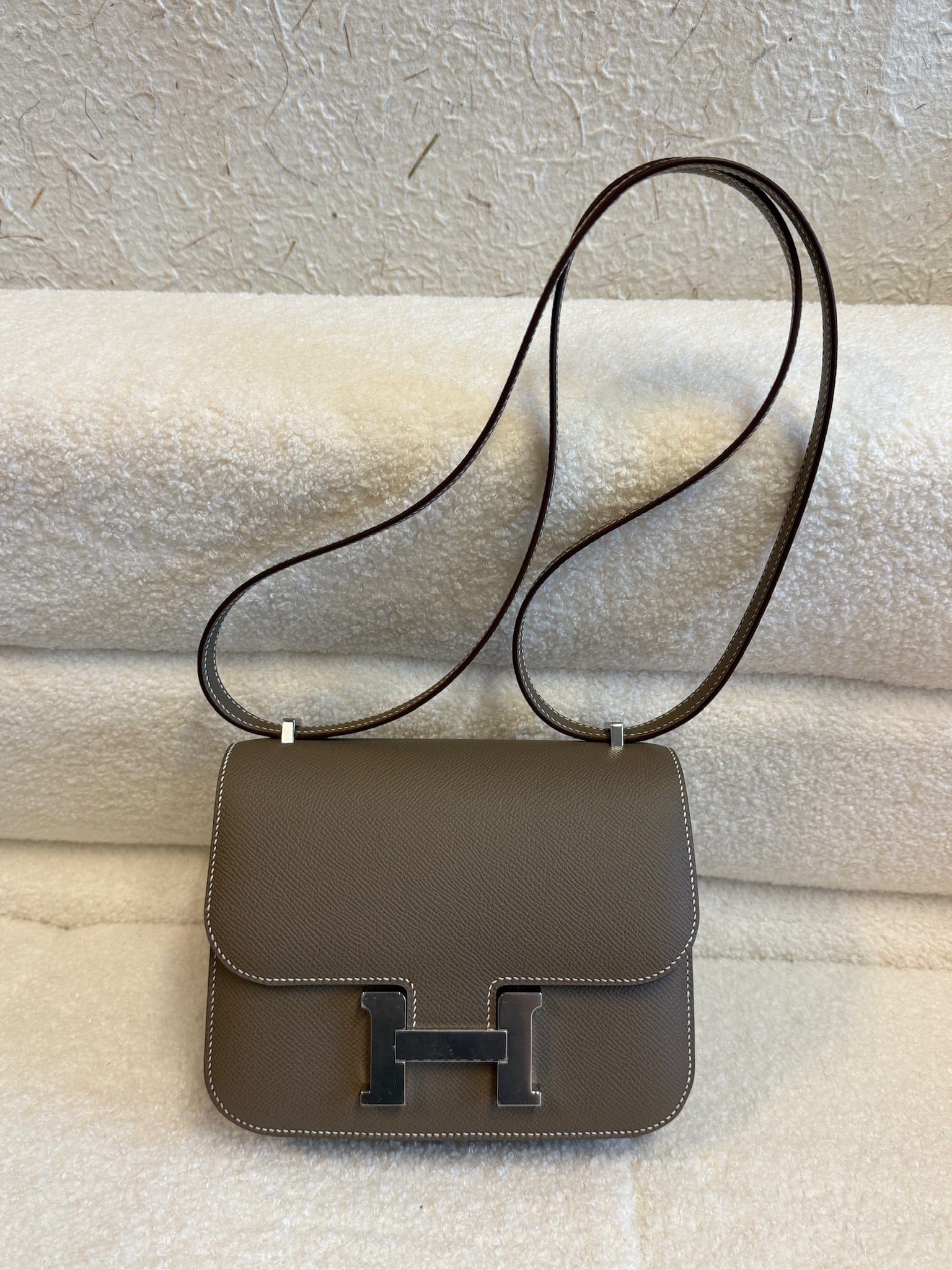 Hermès Hermès Constance Etoupe G Stamp Epsom Bag