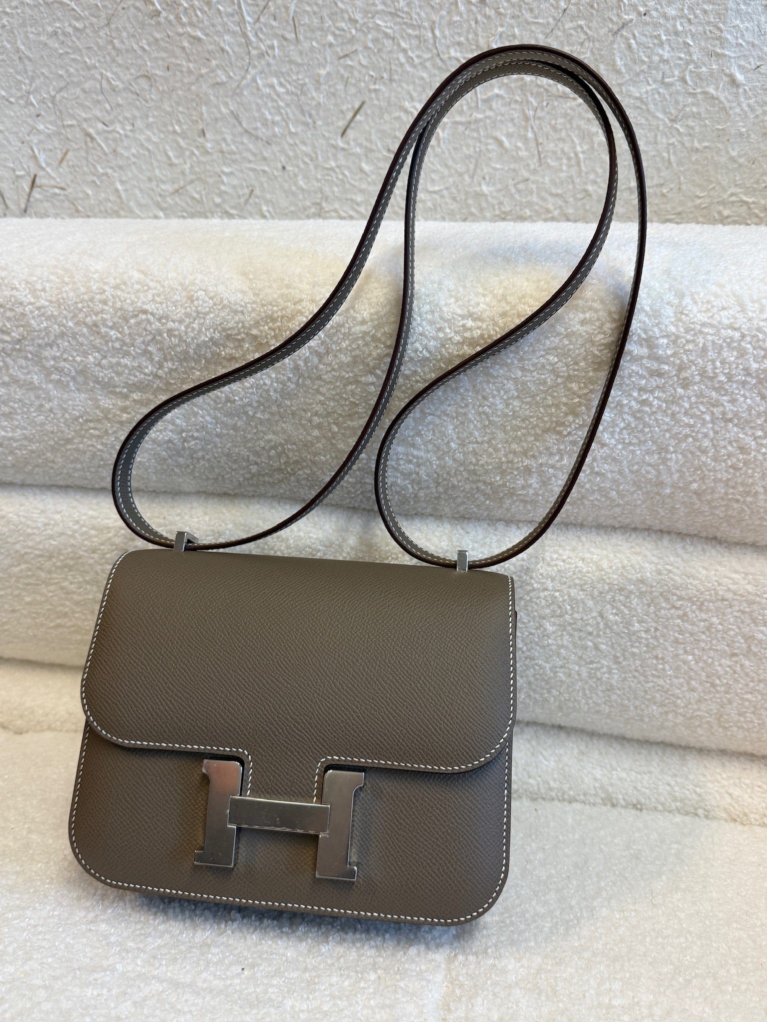 Hermès Hermès Constance Etoupe G Stamp Epsom Bag