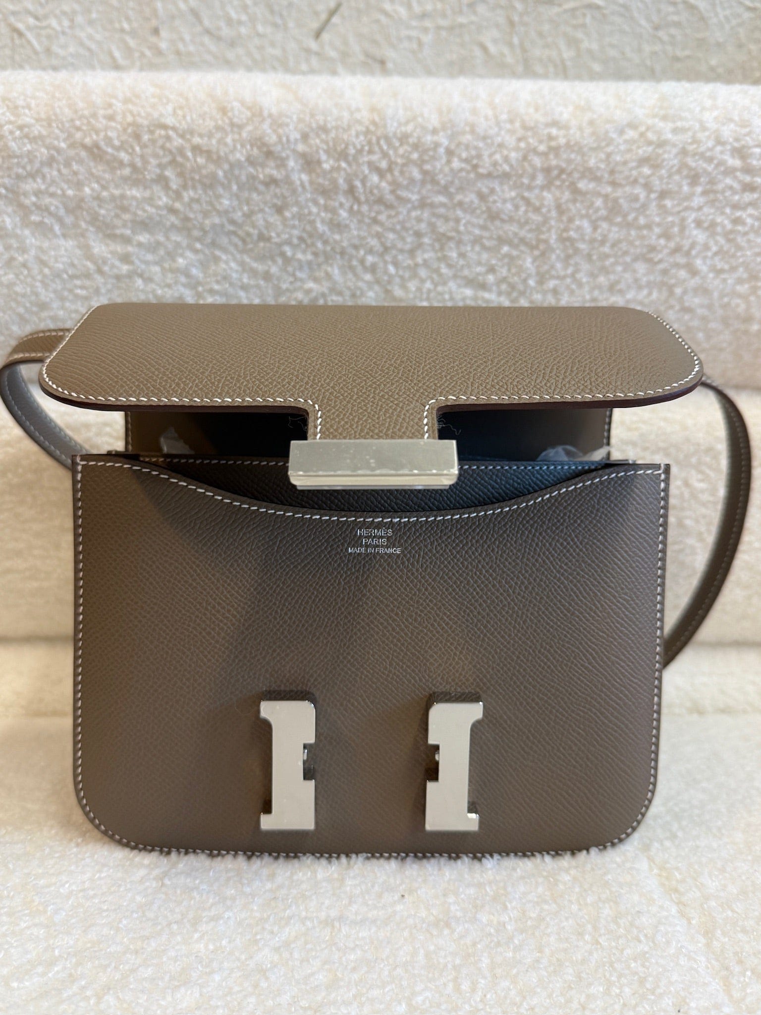 Hermès Hermès Constance Etoupe G Stamp Epsom Bag
