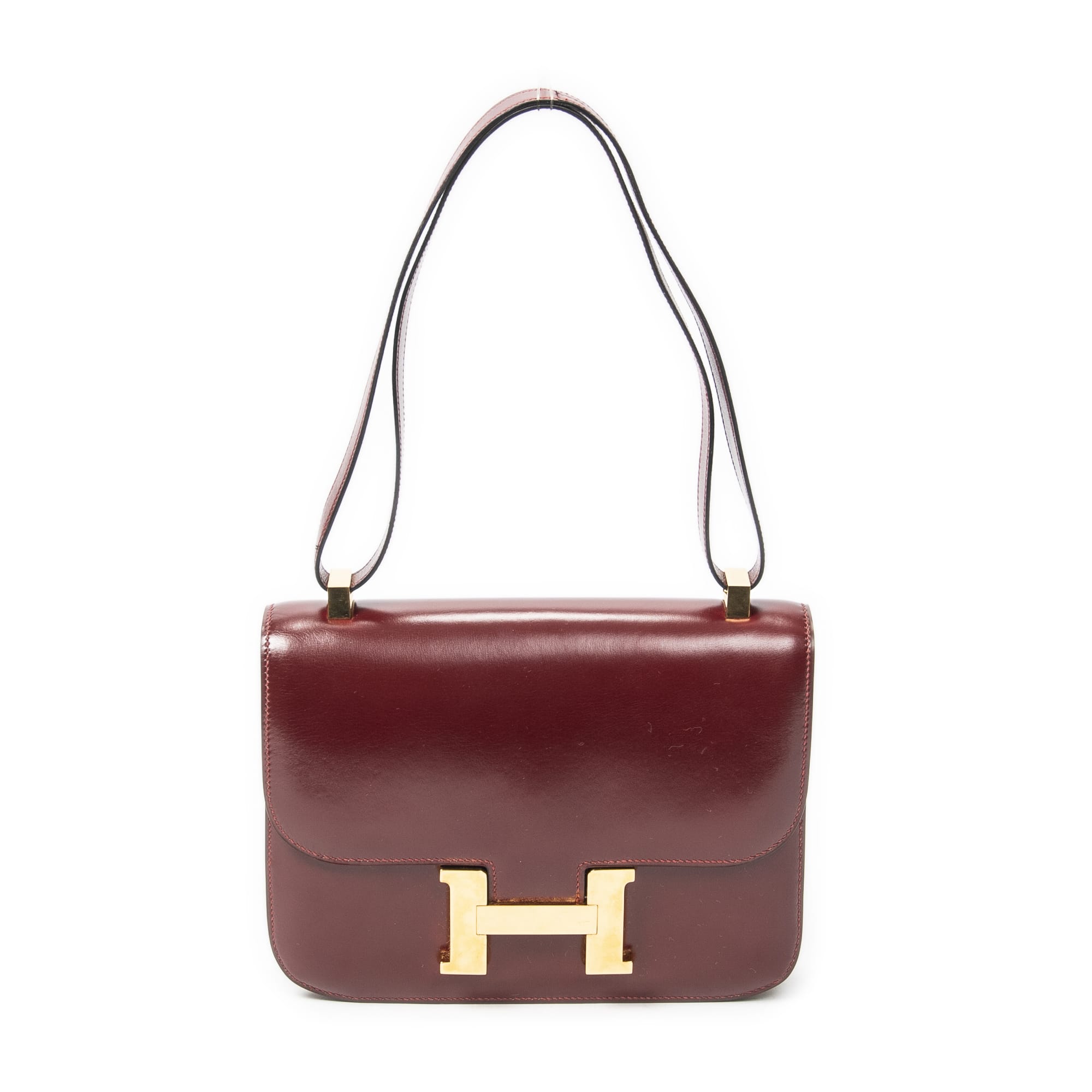 Hermès Hermès Rouge H Calf Leather Vintage Constance ABC5992