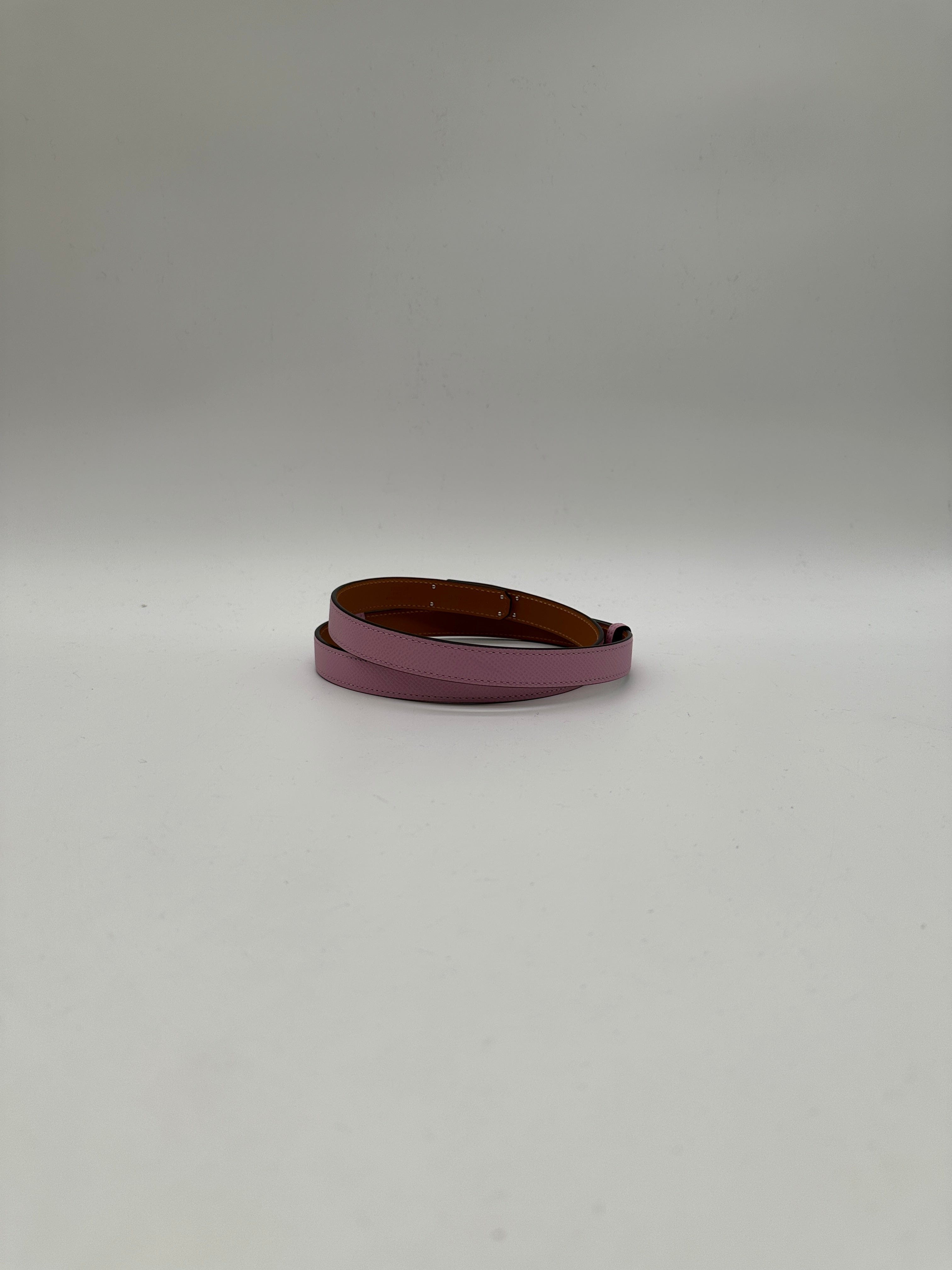 Hermès Hermès Kelly 18 Belt Mauve Sylvester Epsom  Palladium Hardware