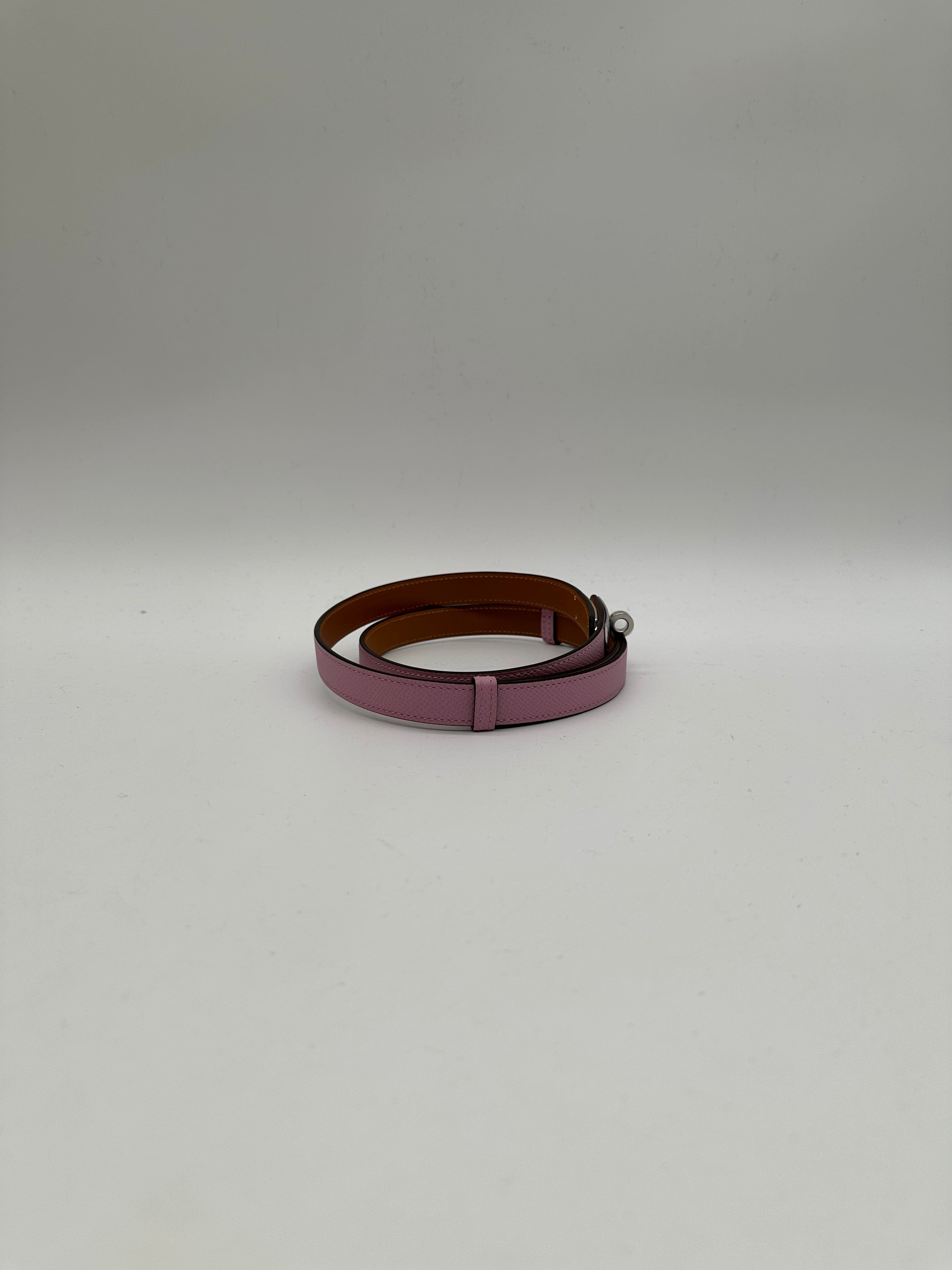 Hermès Hermès Kelly 18 Belt Mauve Sylvester Epsom  Palladium Hardware