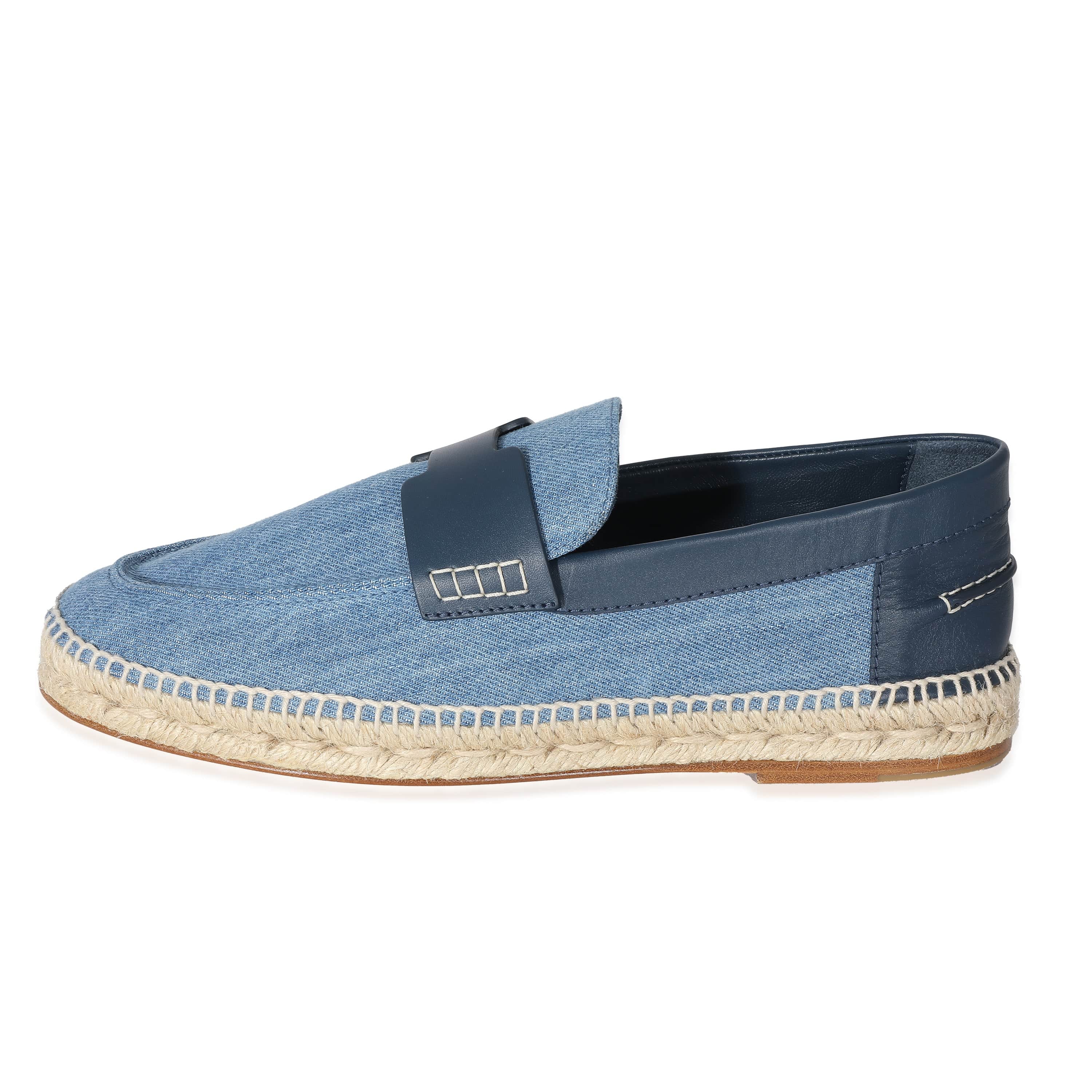 Hermes Bleu Clair Bleu Céleste Denim Trip Espadrille 41 – LuxuryPromise