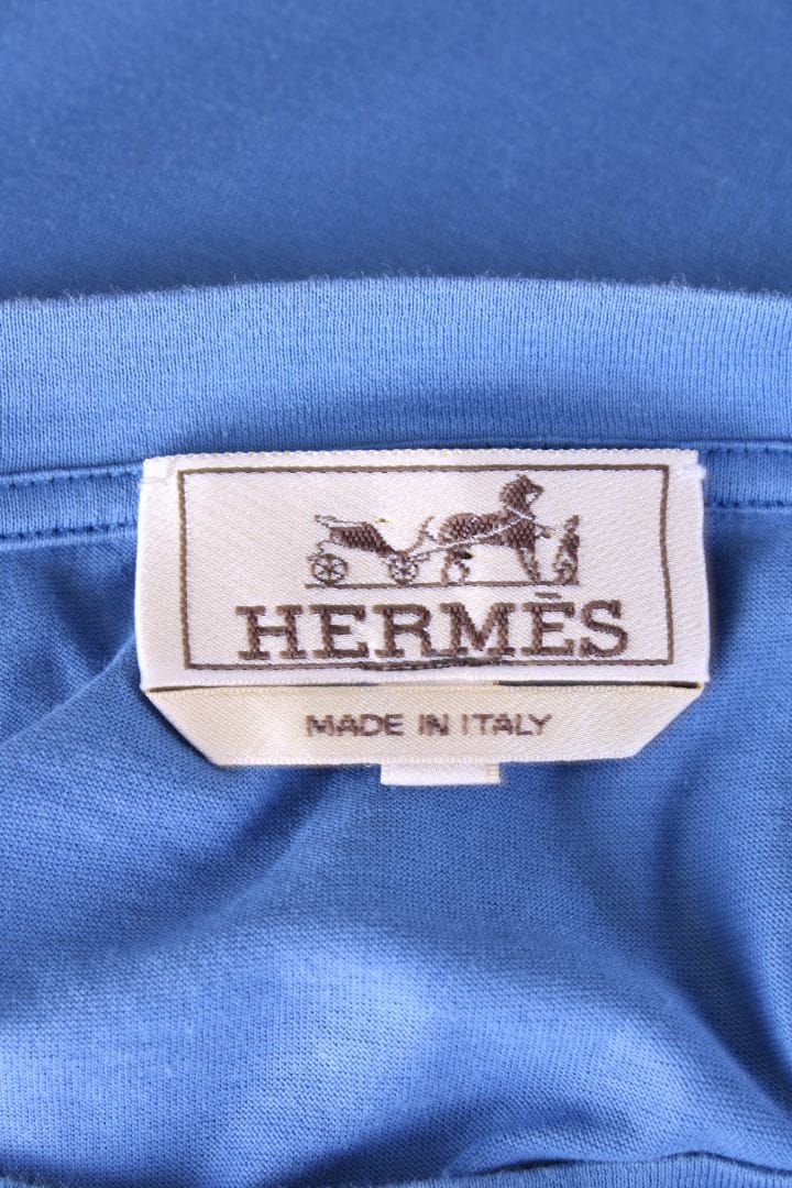 Hermes Hermes S/S Pocket T-Shirt Blue M