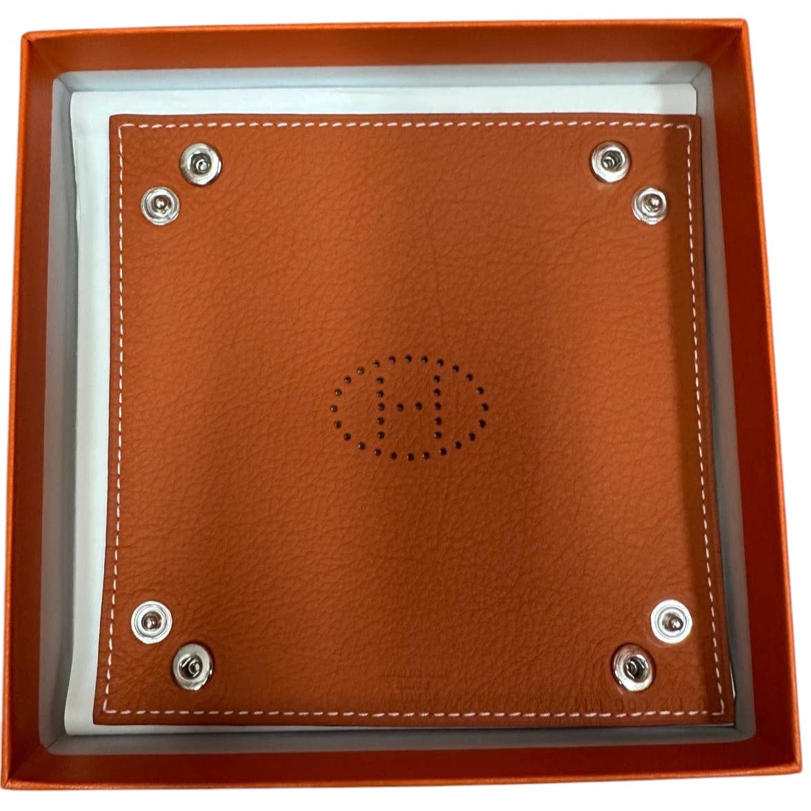 Hermes 36. Hermes Leather Tray - New in Box